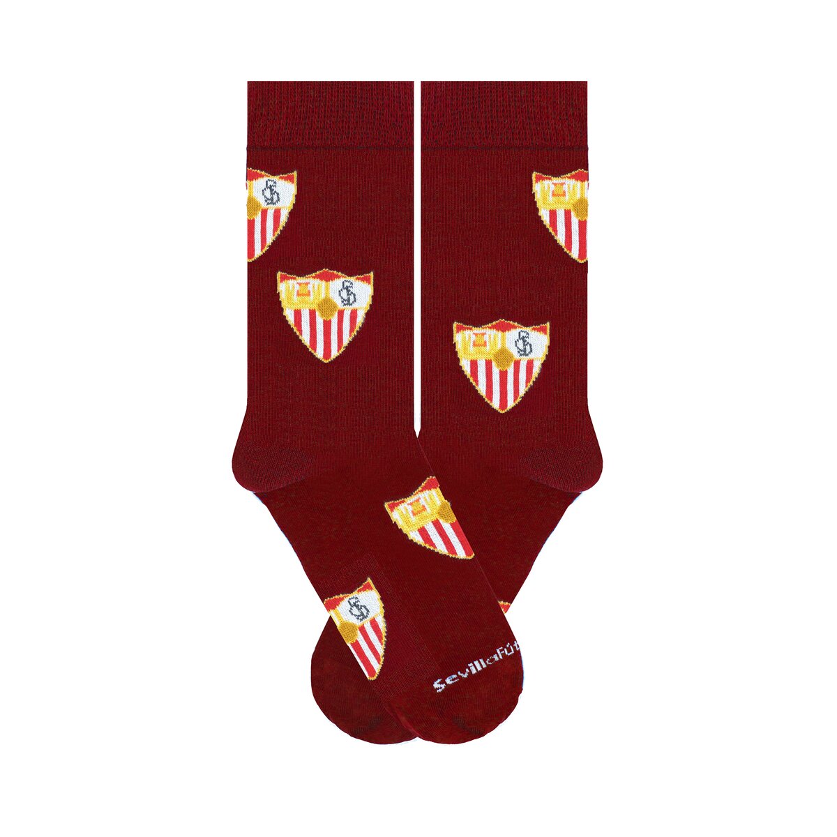 Imagen 2 de Calcetines Sevilla Fútbol Club Pepe Pinreles Escudo Granate