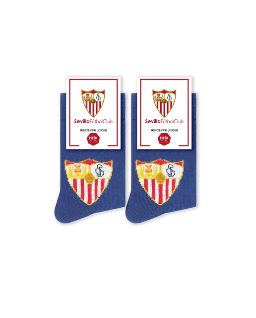 Imagem 0 de Meias Sevilla Fútbol Club Escudo azuis Pinrelitos