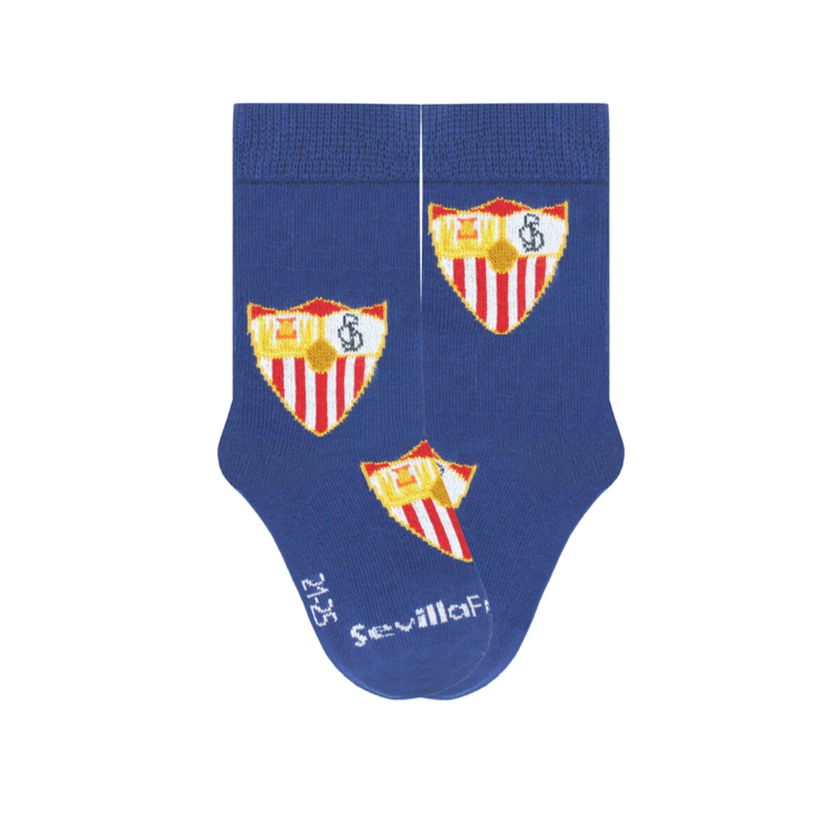 Meias Sevilla Fútbol Club Escudo azuis Pinrelitos 2