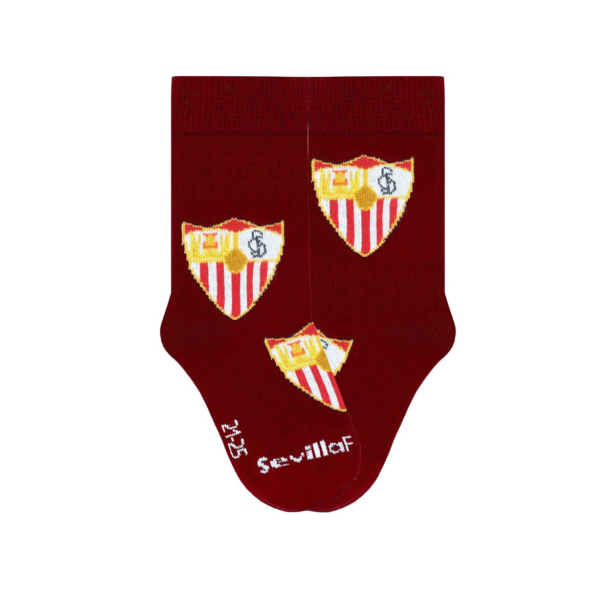 Meias Sevilla Fútbol Club Escudo grená Pinrelitos 2
