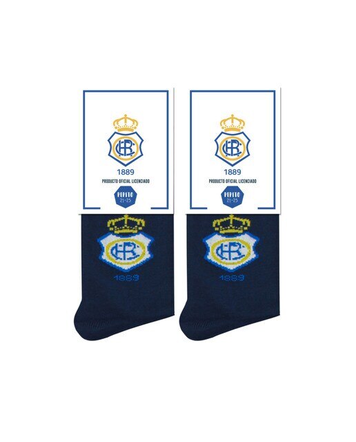 Meias Real Club Recreativo de Huelva Escudo Pinrelitos 1