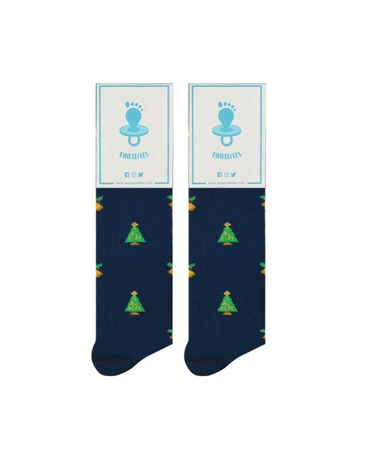 Meias Árvores de Natal de cano alto Pinrelitos 1