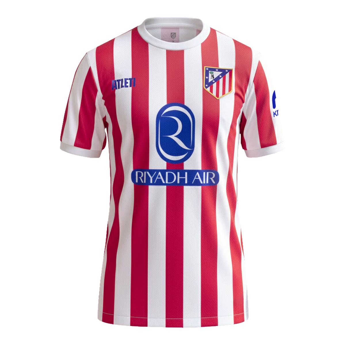 Imagem 0 de T-shirt Atlético de Madrid Oficial Home 25/26 para Fã Rojiblanco