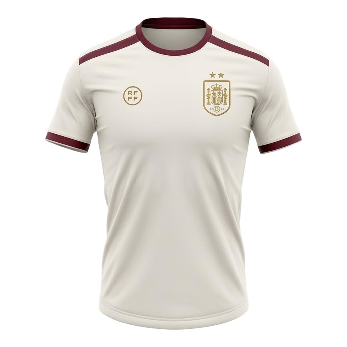 Imagen 0 de Camiseta RFEF Away Jr crema