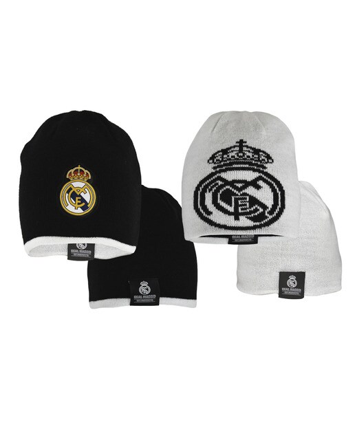 Gorro reversível de Inverno do Real Madrid C.F. preto e branco 1