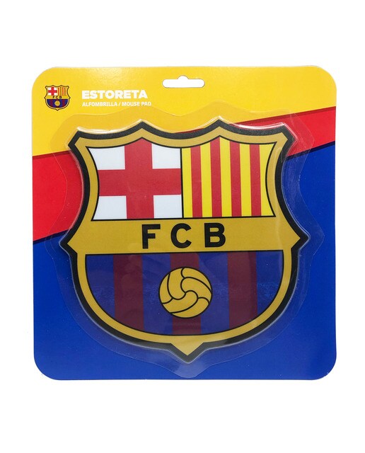 Imagem 0 de Tapete de rato FC Barcelona em forma de escudo
