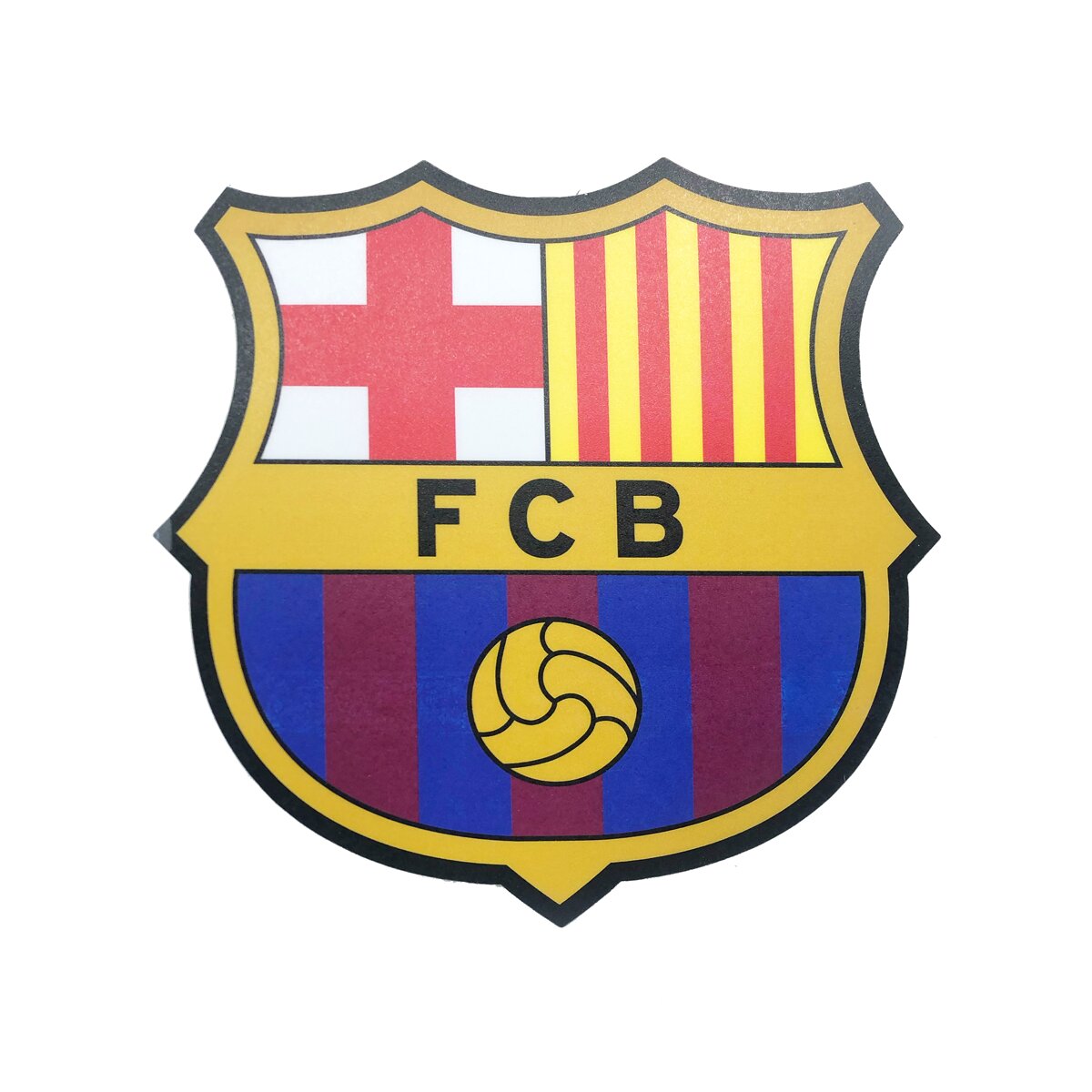 Tapete de rato FC Barcelona em forma de escudo 2