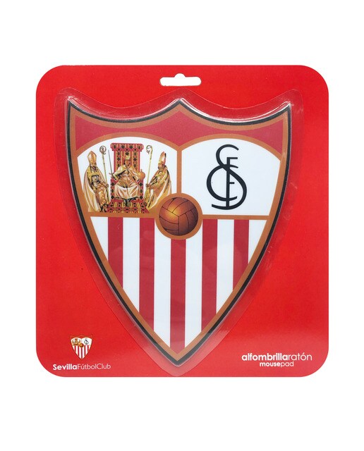 Imagem 0 de Tapete de rato Sevilla Fútbol Club em forma de escudo