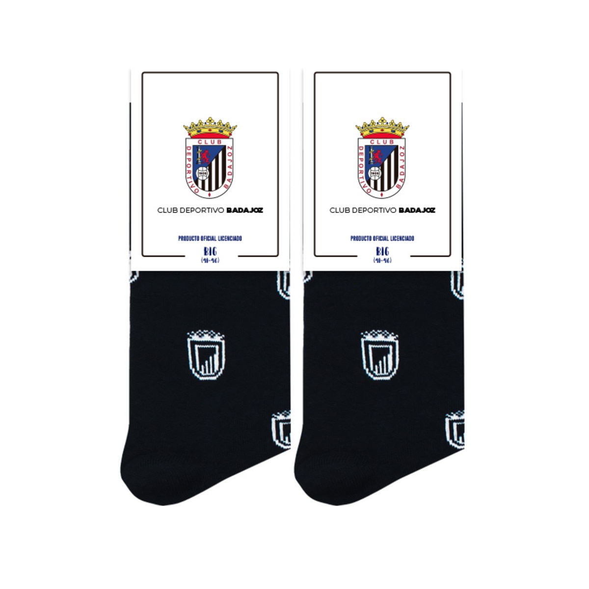 Meias Club Deportivo Badajoz Logo pretas 1