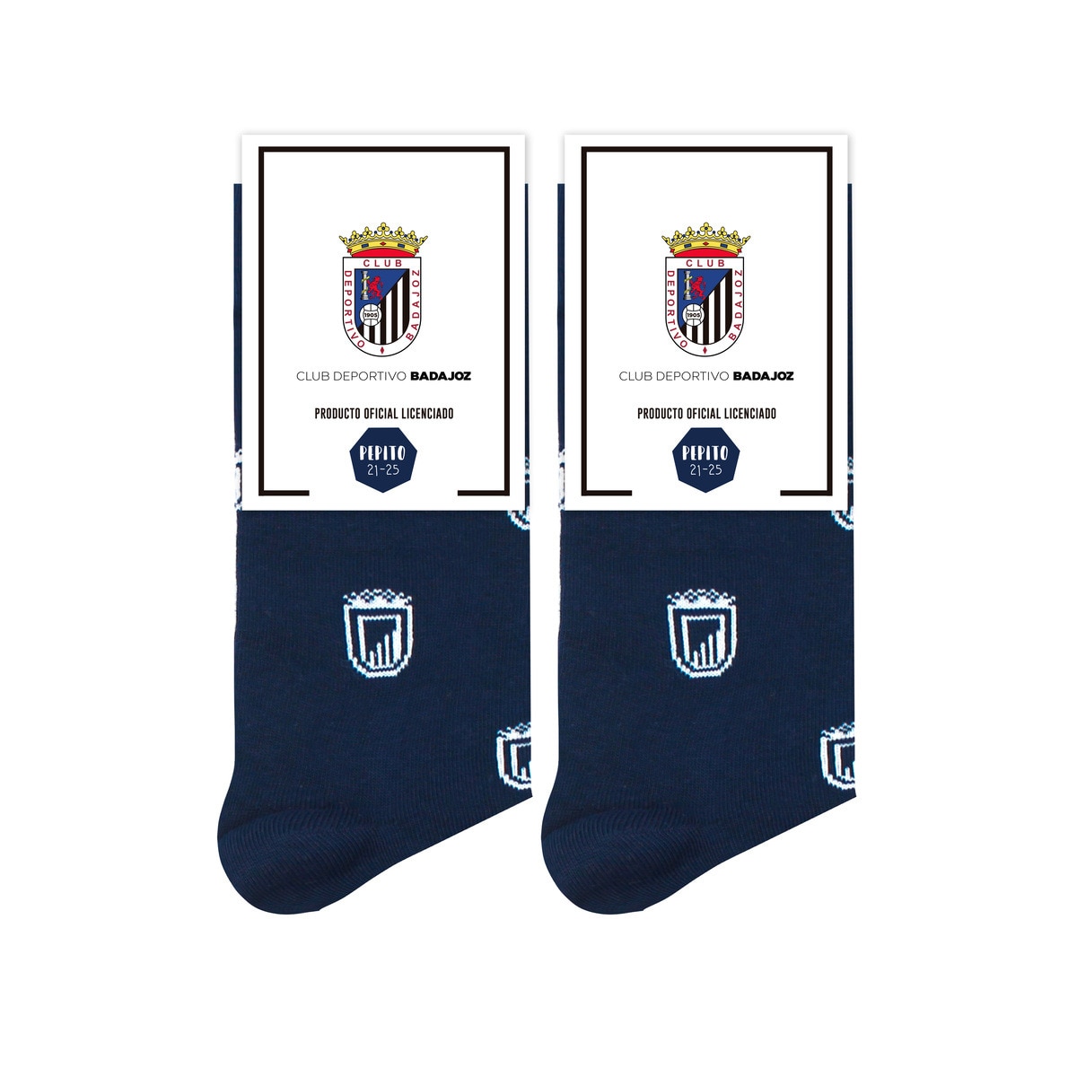 Meias Club Deportivo Badajoz Logo Pinrelitos 1