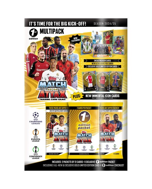 Multipack 1ª edição dos cartões Attax do Jogo dos Campeões 2024-25 1