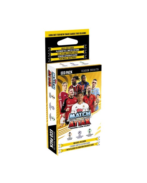 Eco pack de cartas Match Attax da Champions 2024-25 1