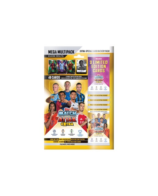 Mega multipack cartas Match Attax Extra Champions 2024-2025 1