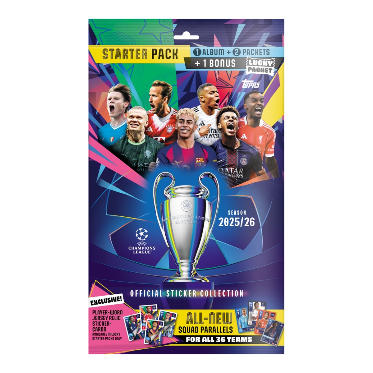 Imagem 0 de Pacote inicial de cromos UCL 2025-2026 UEFA Champions League