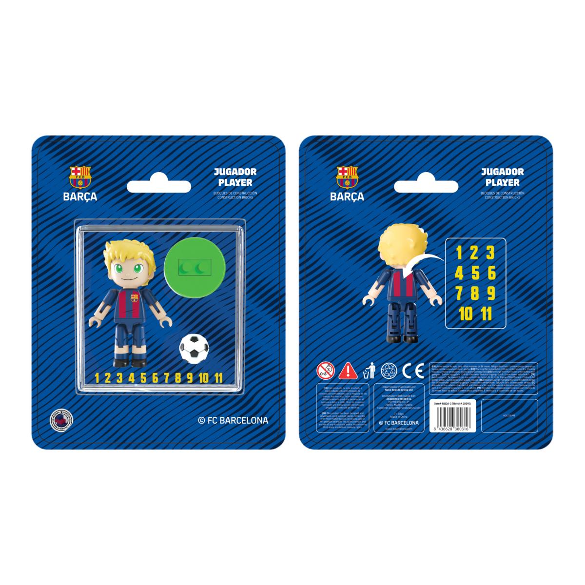 Imagem 0 de Figura Jogador M1 F.C. Barcelona Articulado Cabelo Curto Loiro