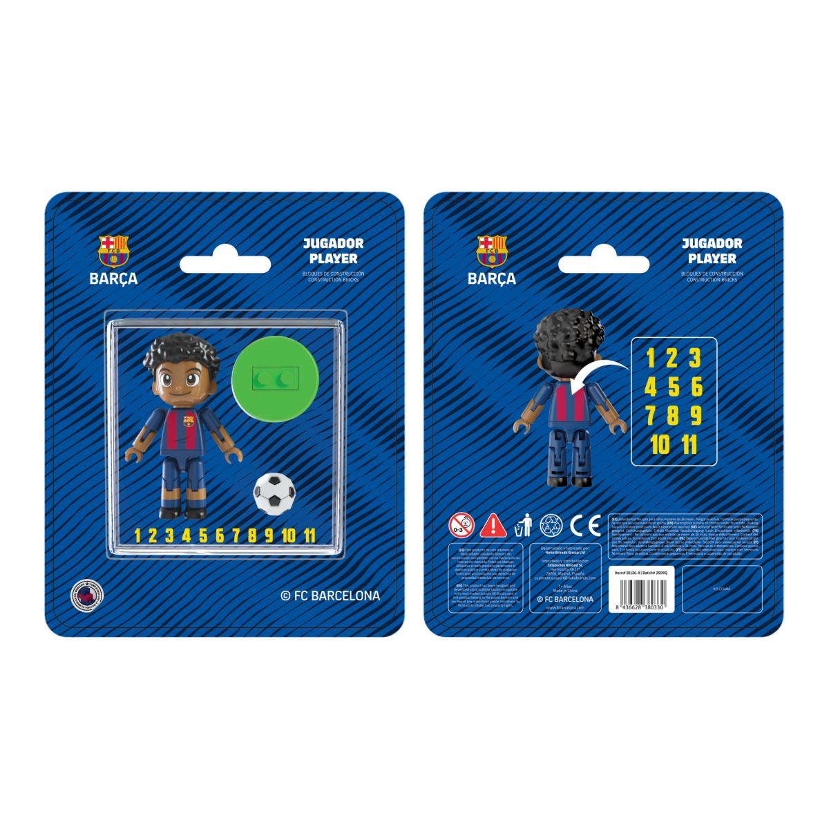 Imagem 0 de Figura Jogador F.C. Barcelona Articulado Cabelo Moreno Cacheado