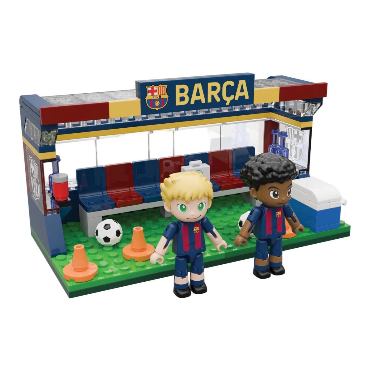 Set de construcción banquillo F.C. Barcelona 184 piezas.