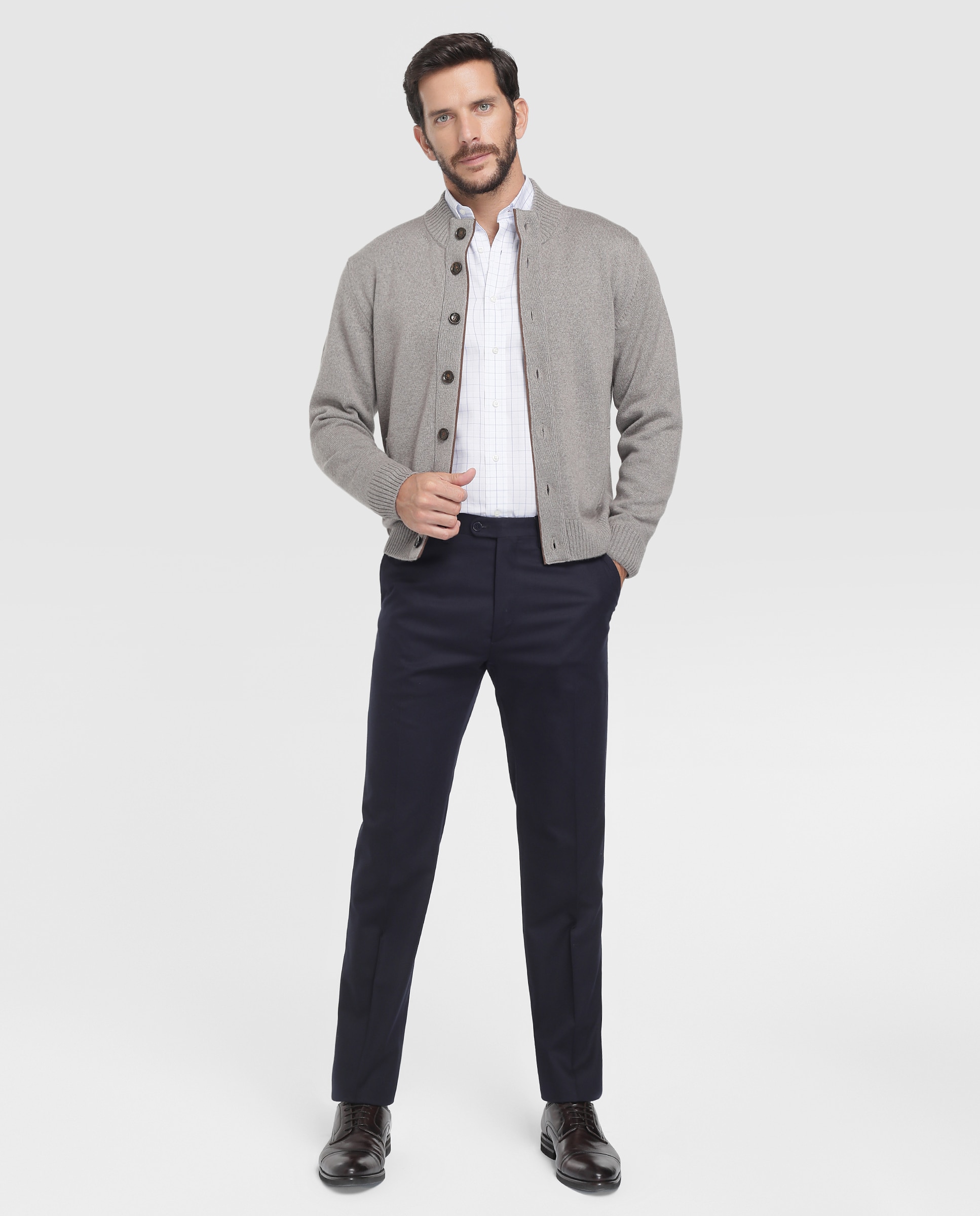Imagen 0 de Pantalón de hombre de vestir gris Azul marino