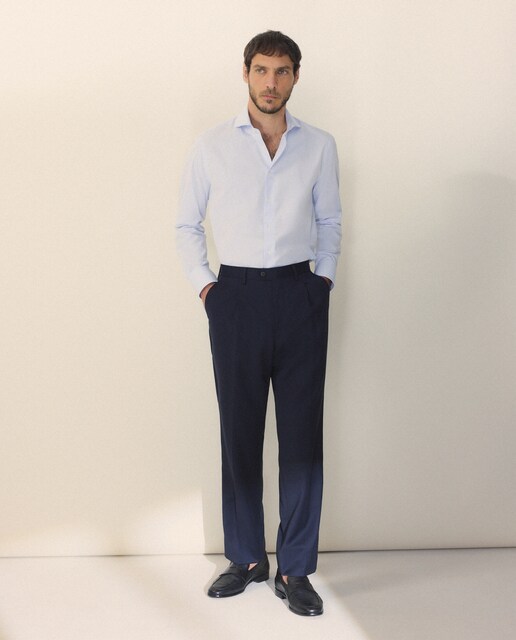 Pantalón de hombre vestir lana 100%