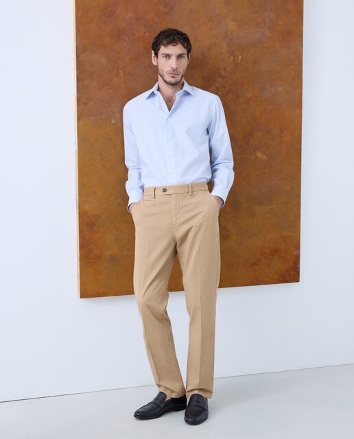 Pantalón de hombre vestir lana 100%