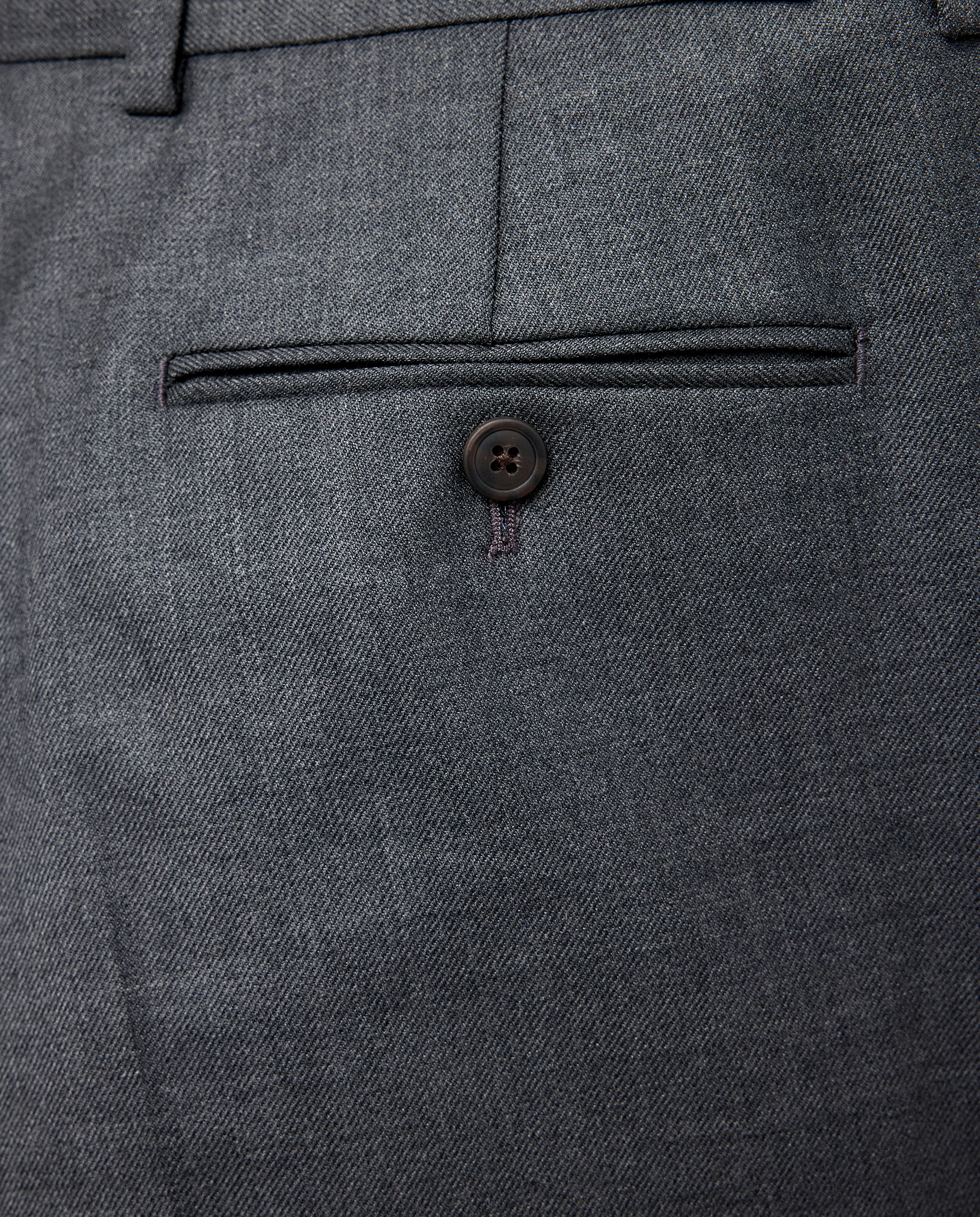 Calças Formais Slim Fit Cinzento-5