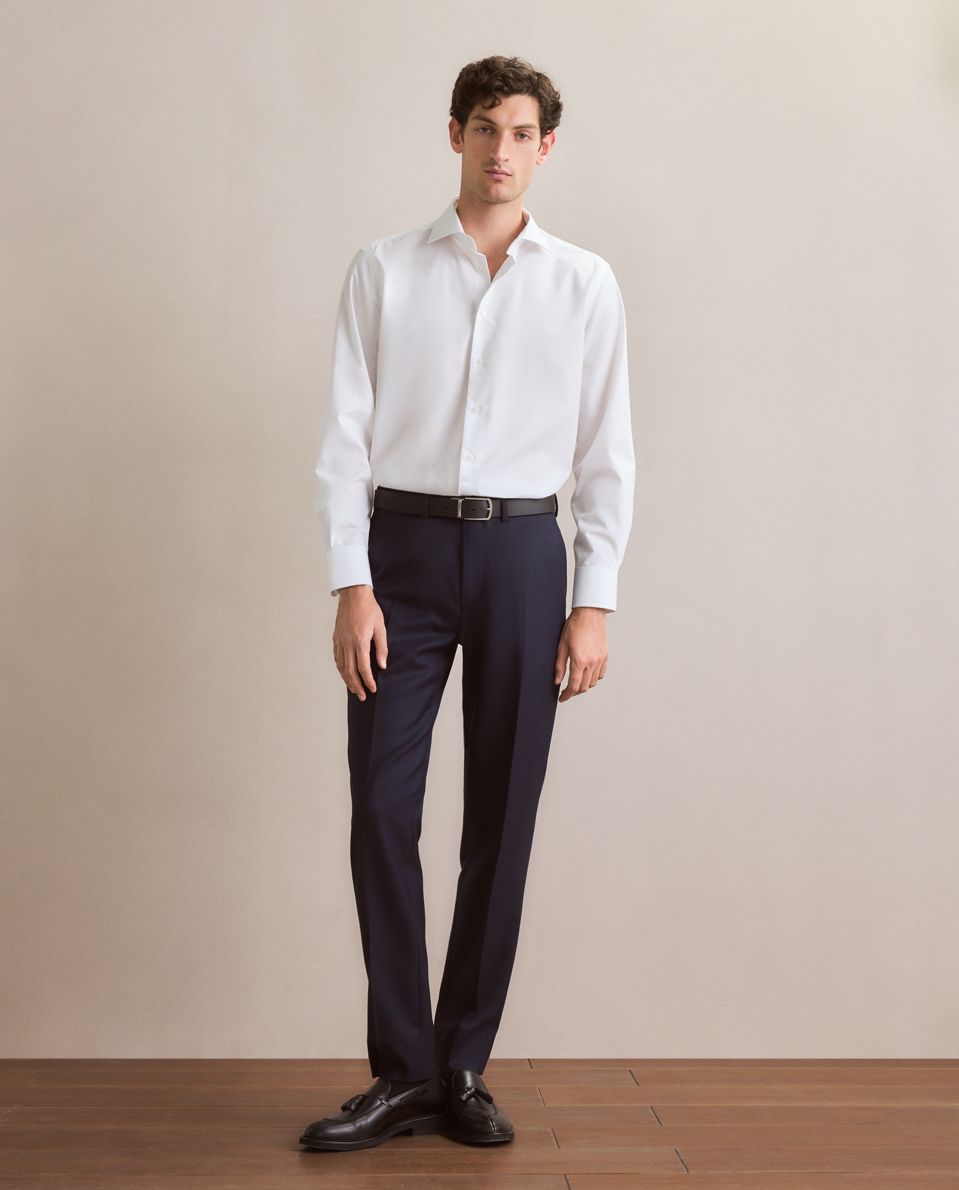 Pantalón de hombre Vestir Fit Slim - Emidio Tucci - Azul Azul-1