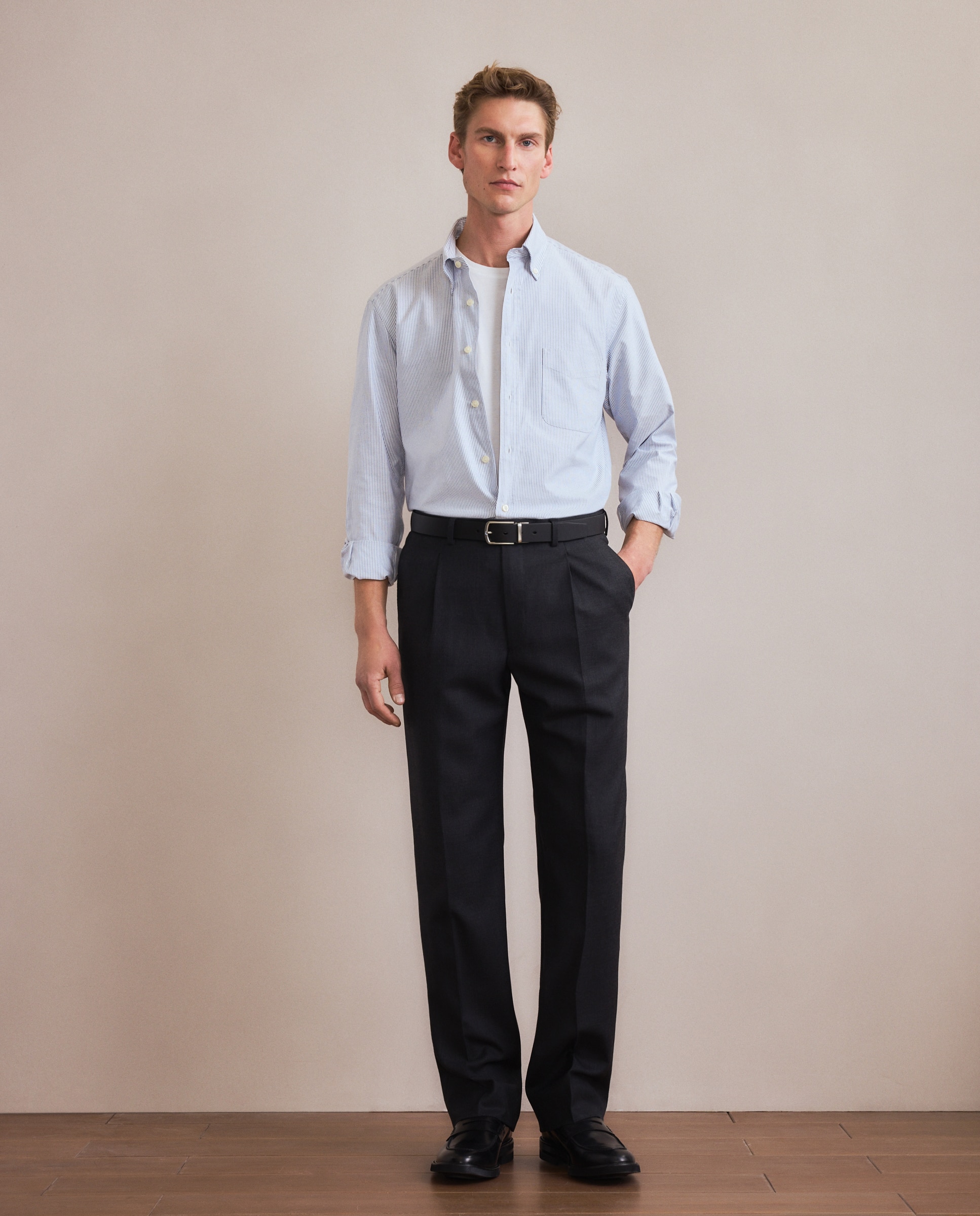 Pantalón de hombre Vestir Fit classic - Emidio Tucci - Gris Gris-1