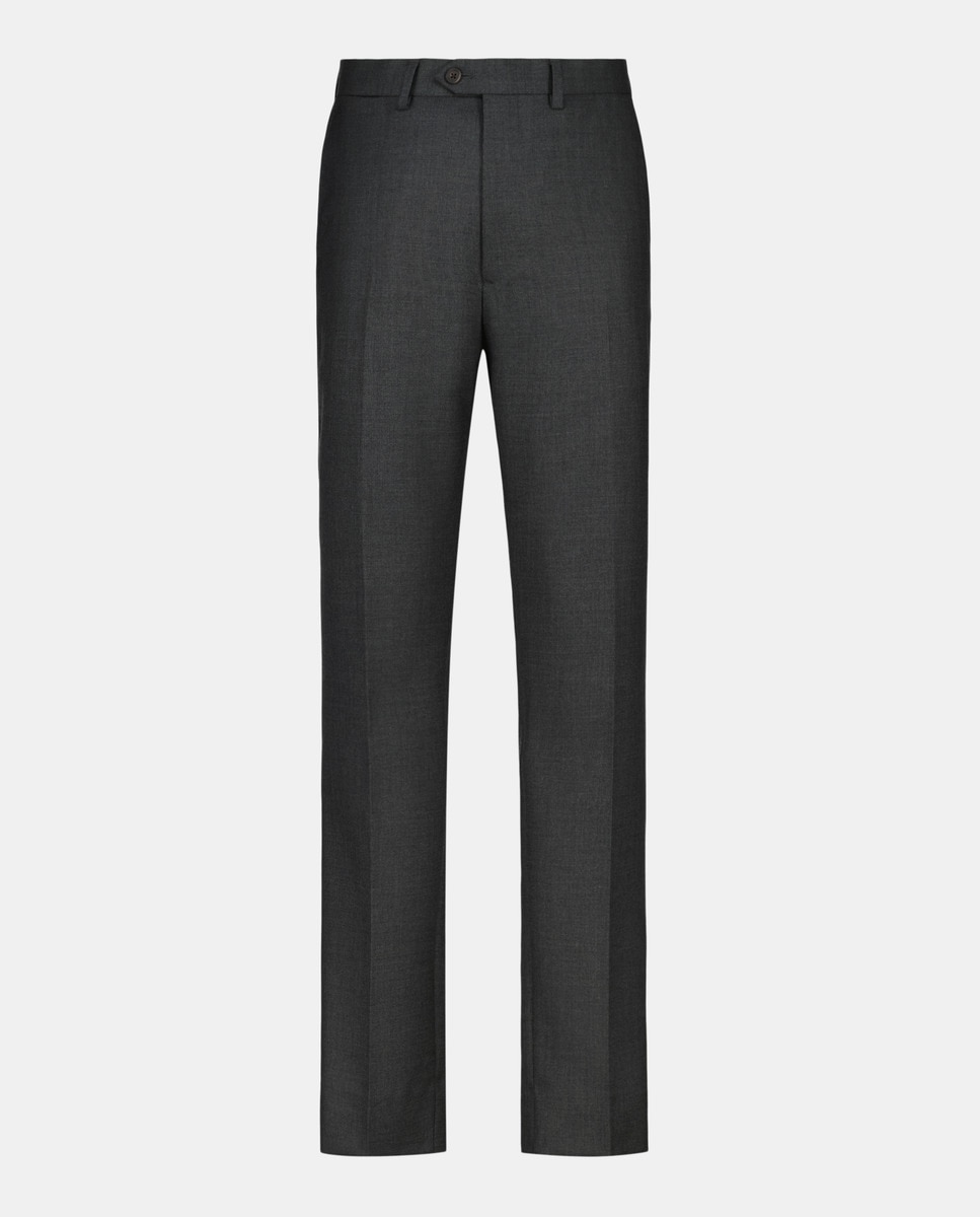Calças Formais Slim Fit Cinzento-4