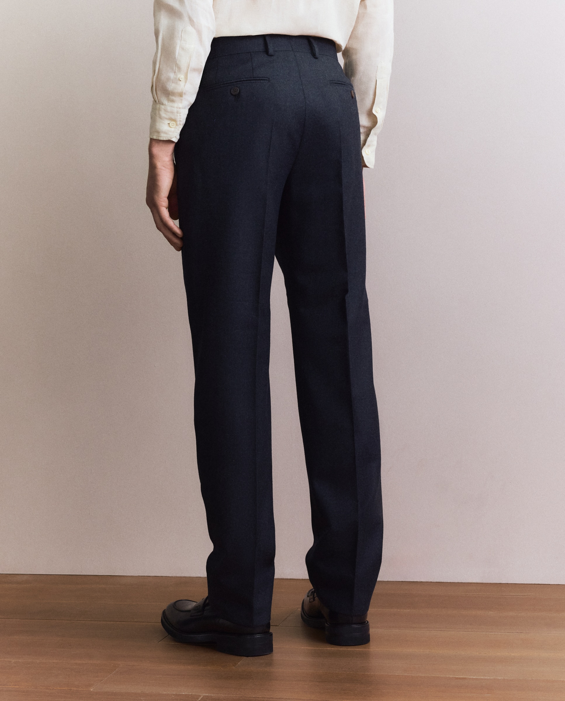 Pantalón vestir regular fit franela hombre - Emidio Tucci - Gris oscuro Gris oscuro-3