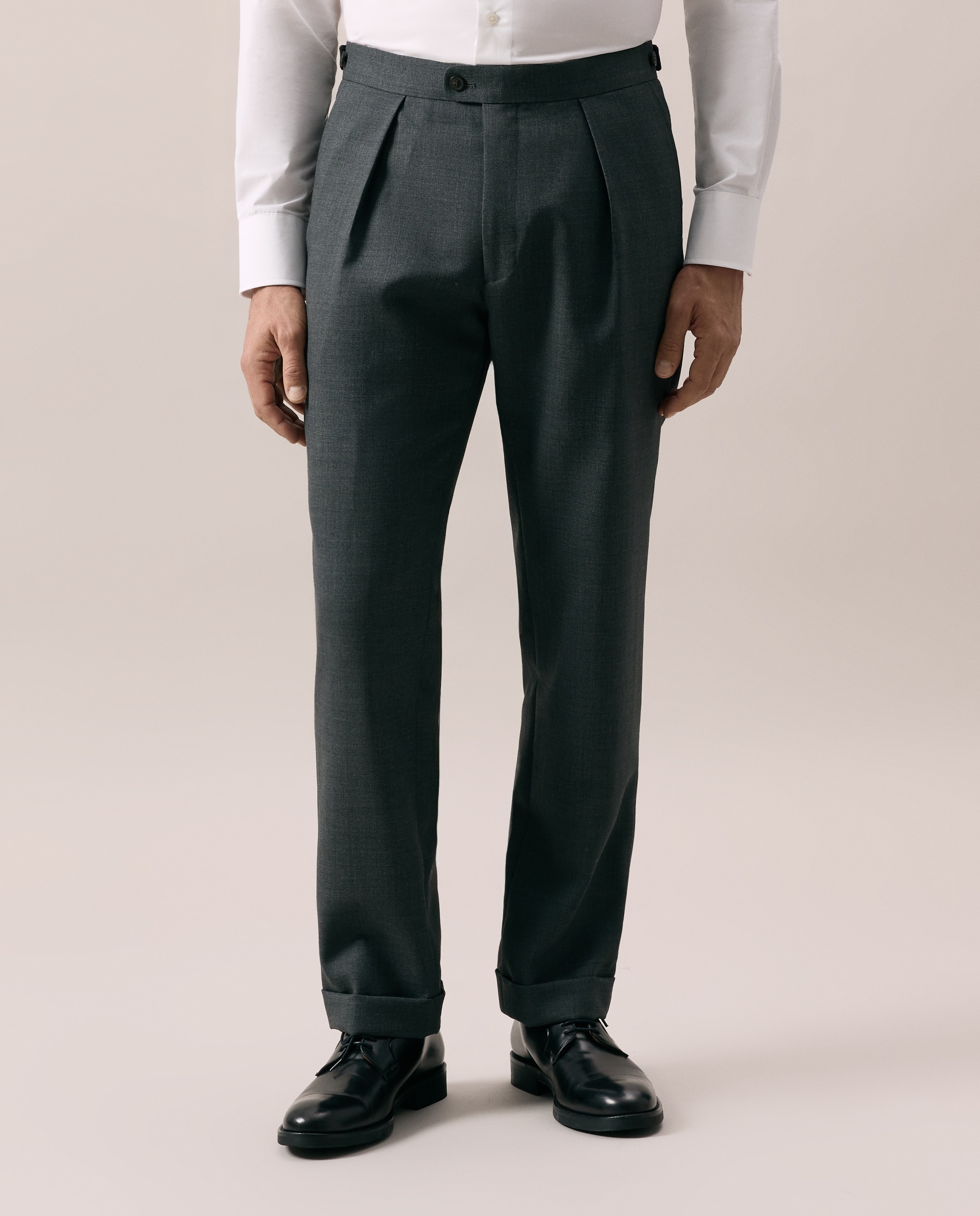 Pantalón de hombre Vestir Fit Regular - Emidio Tucci - Gris oscuro Gris oscuro-2