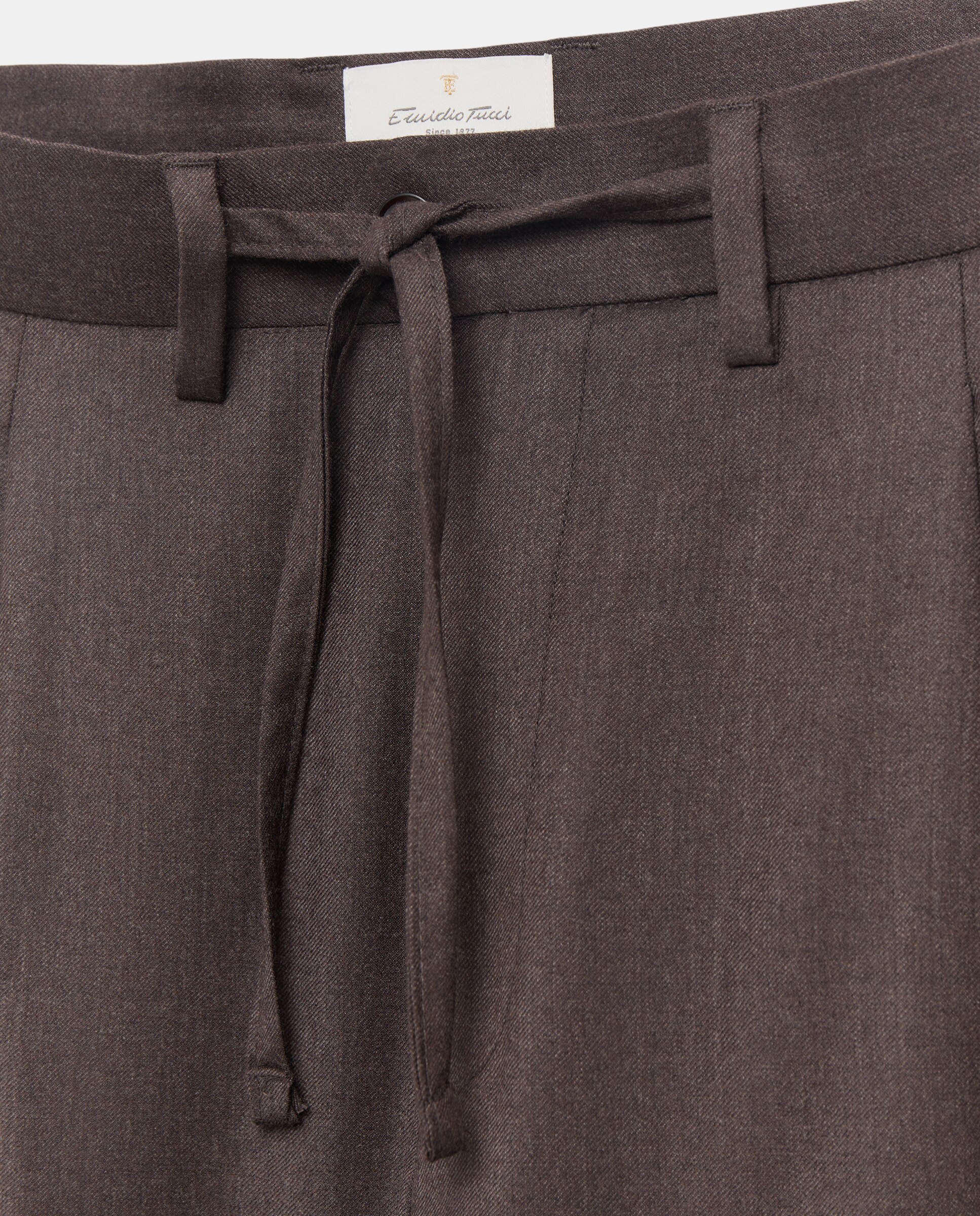 Pantalón de hombre Vestir Fit Regular - Emidio Tucci - Marrón Marrón-5
