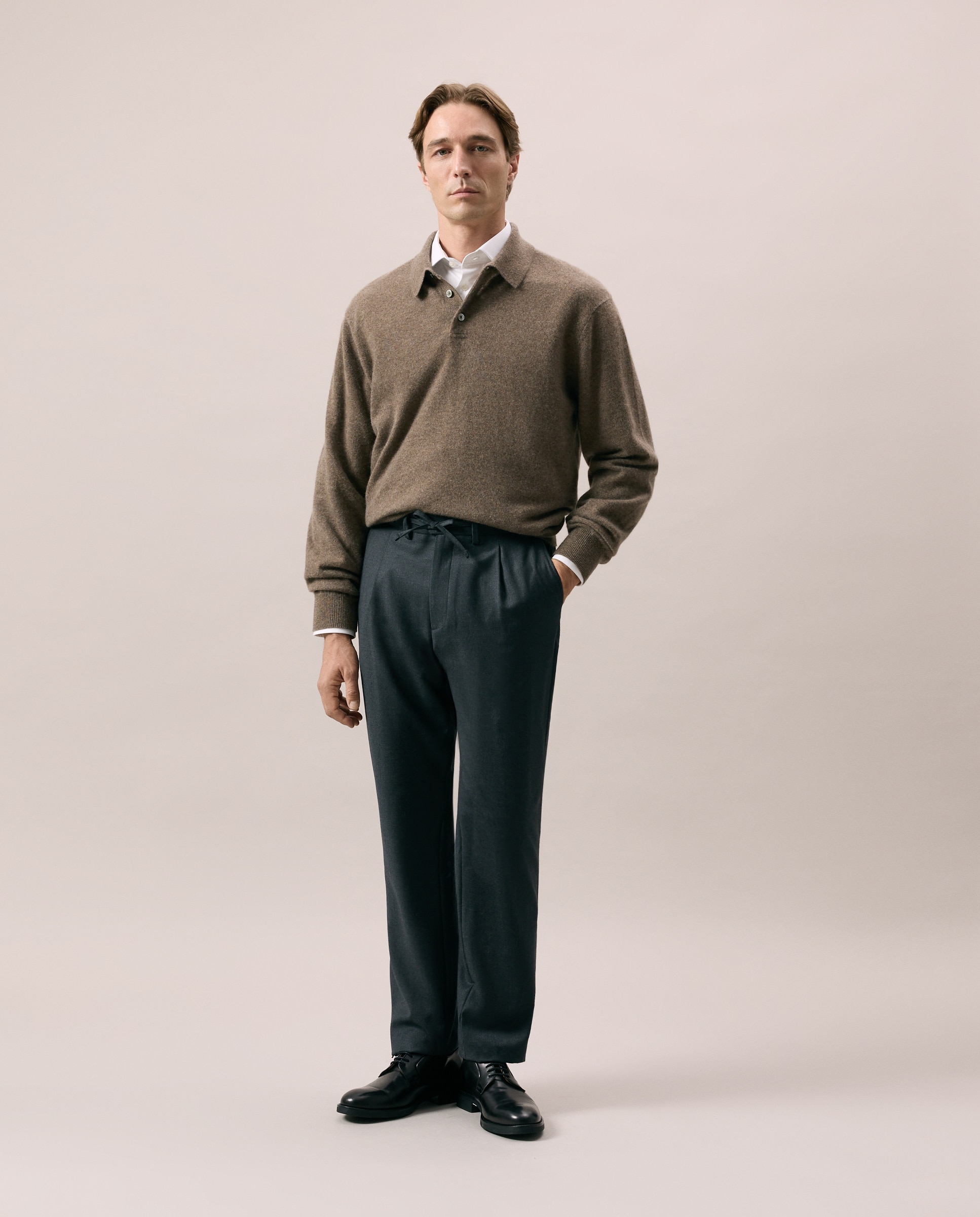 Pantalón de hombre Vestir Fit Regular - Emidio Tucci - Gris Gris-1