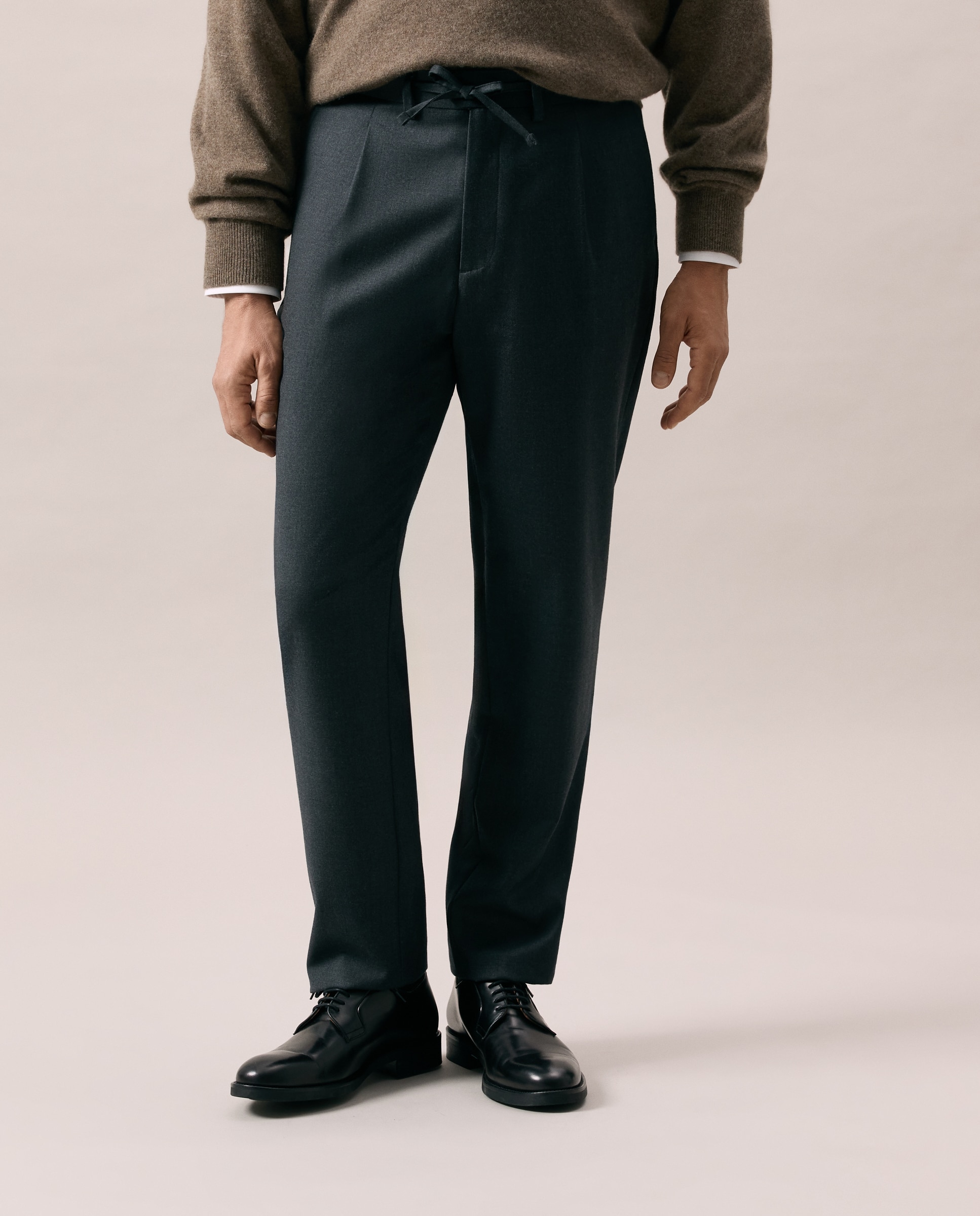 Pantalón de hombre Vestir Fit Regular - Emidio Tucci - Gris Gris-2