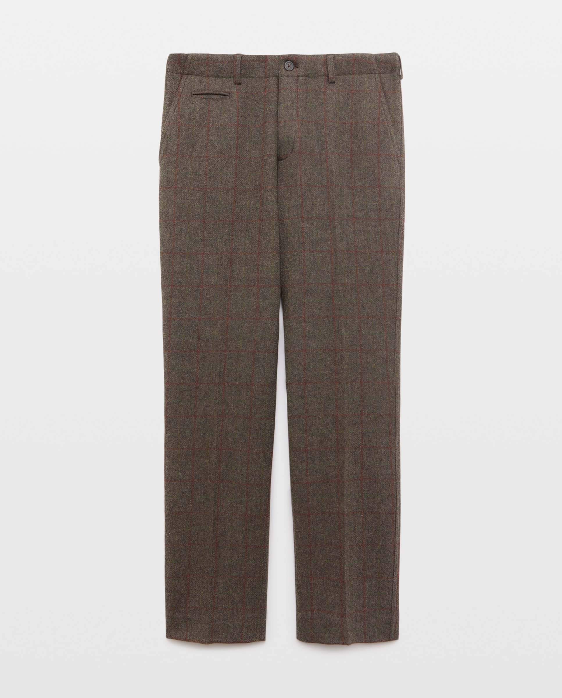 Pantalón vestir espiga regular fit hombre - Emidio Tucci - Marrón Marrón-4