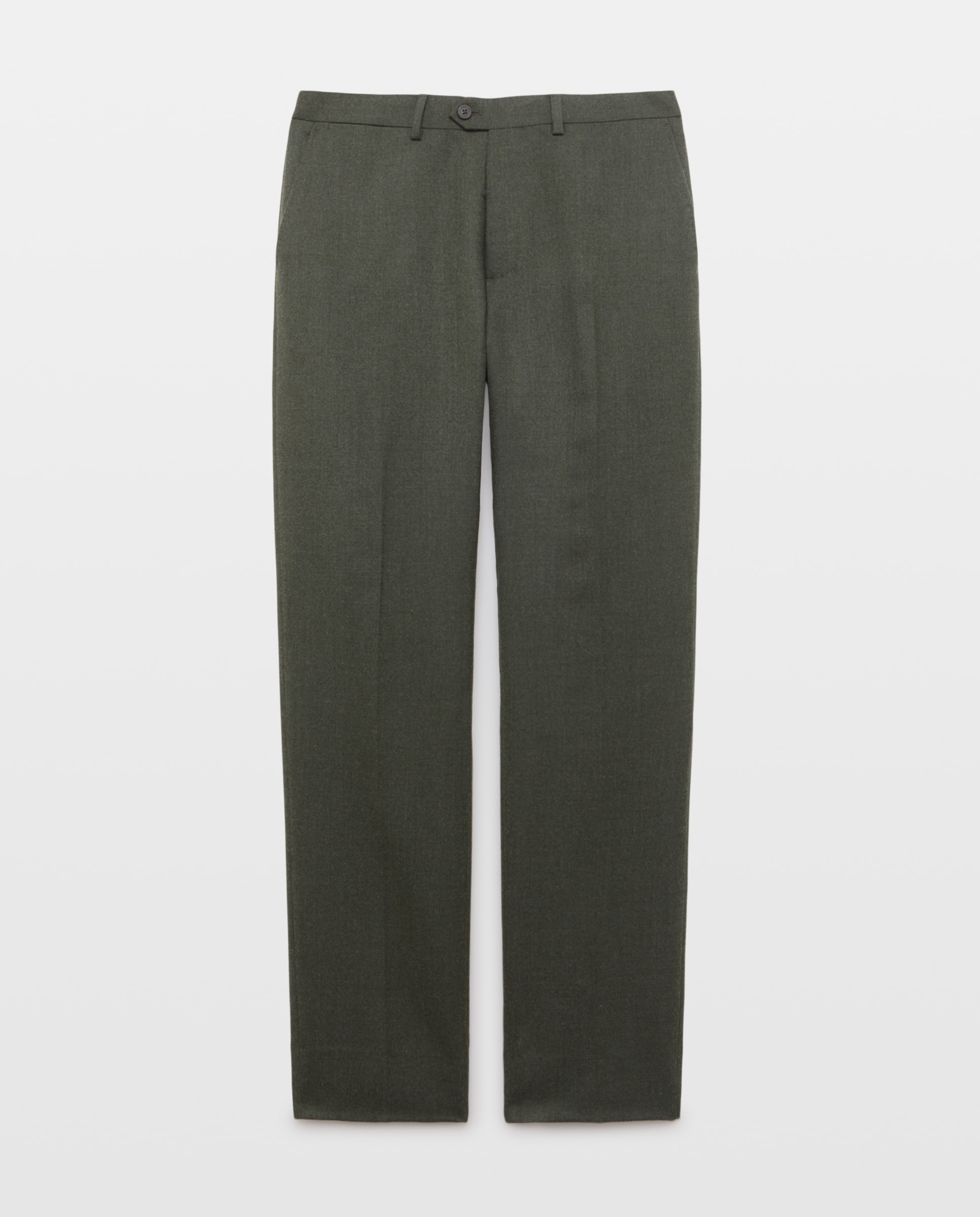 Pantalón vestir regular fit franela hombre - Emidio Tucci - Verde Verde-4