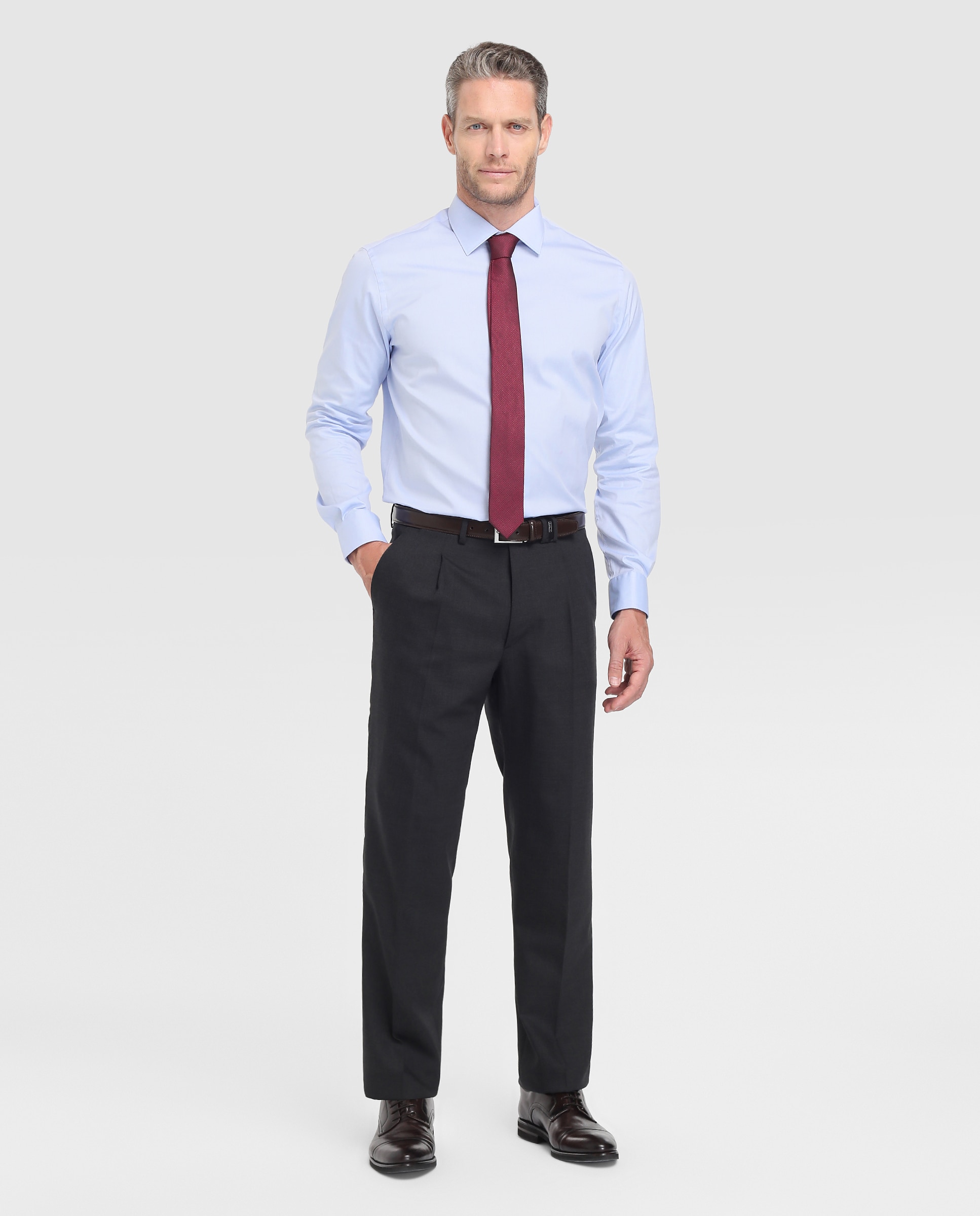 Imagen 0 de Pantalón de hombre Mirto regular de vestir gris Gris