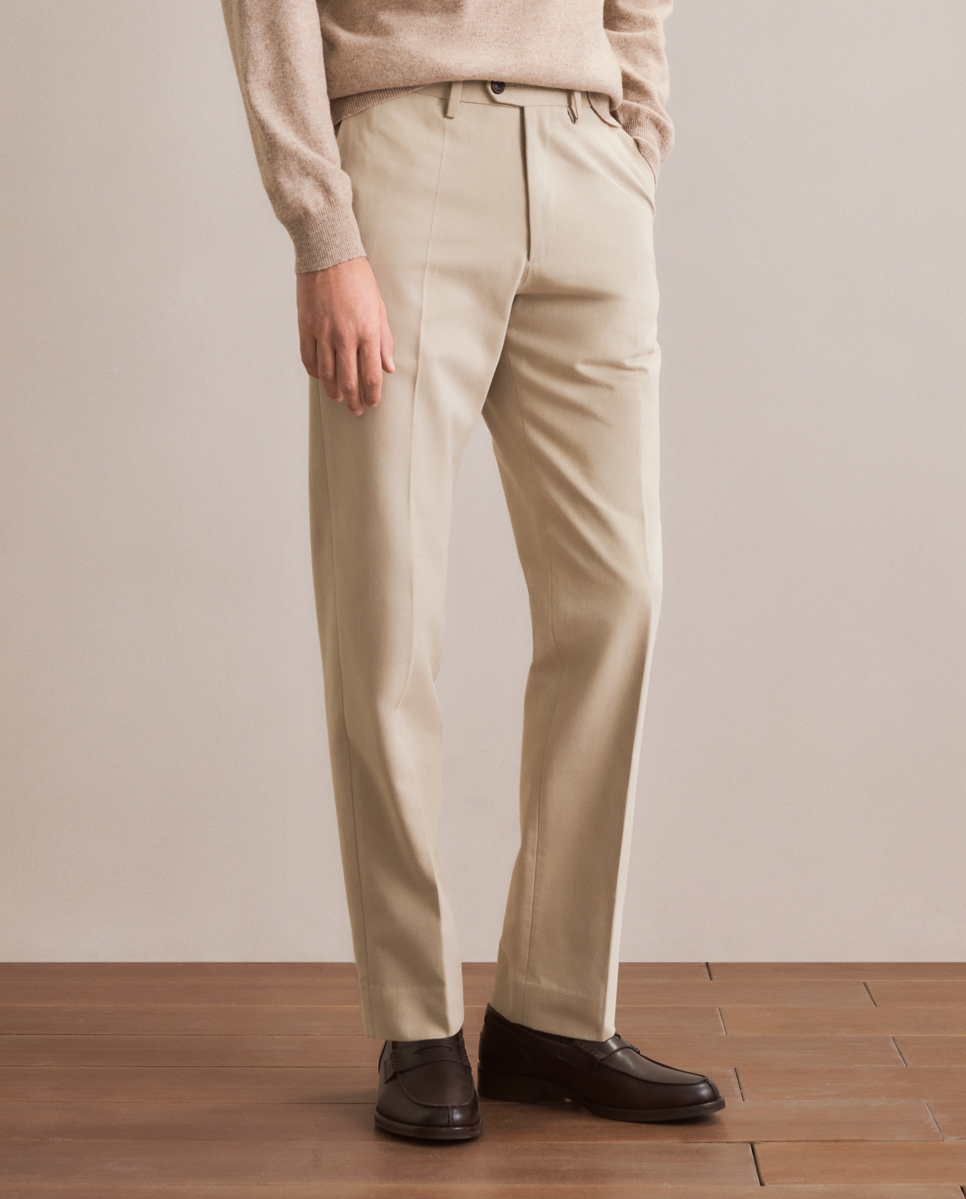 Pantalón chino regular fit algodón 100% hombre - Emidio Tucci - Piedra Piedra-2