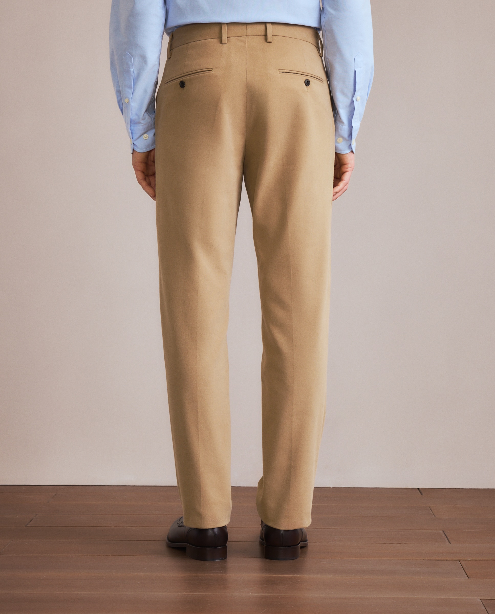 Pantalón chino regular fit algodón 100% hombre - Emidio Tucci - Beige Beige-3