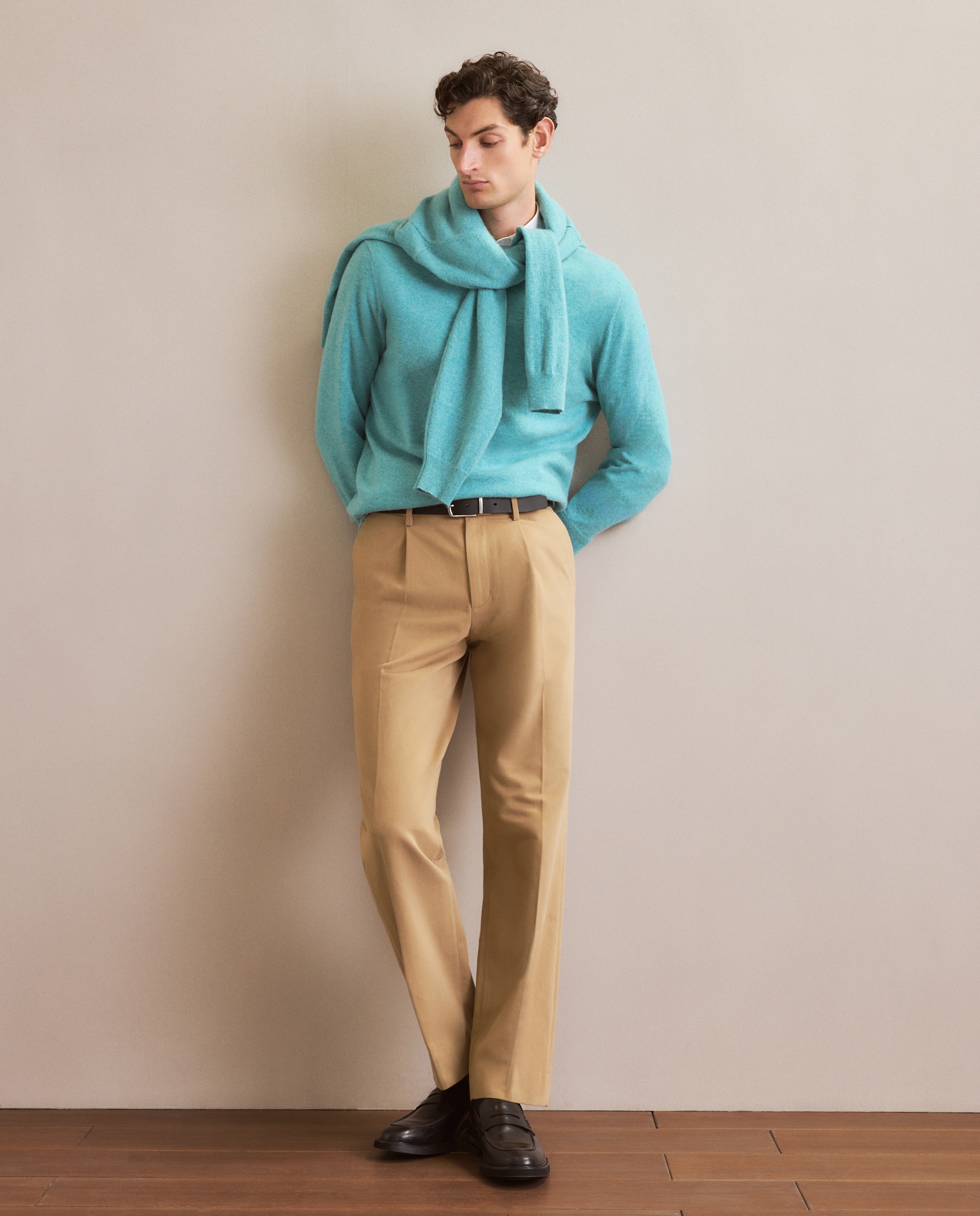 Pantalón de hombre sport Fit Classic - Emidio Tucci - Beige Beige-1