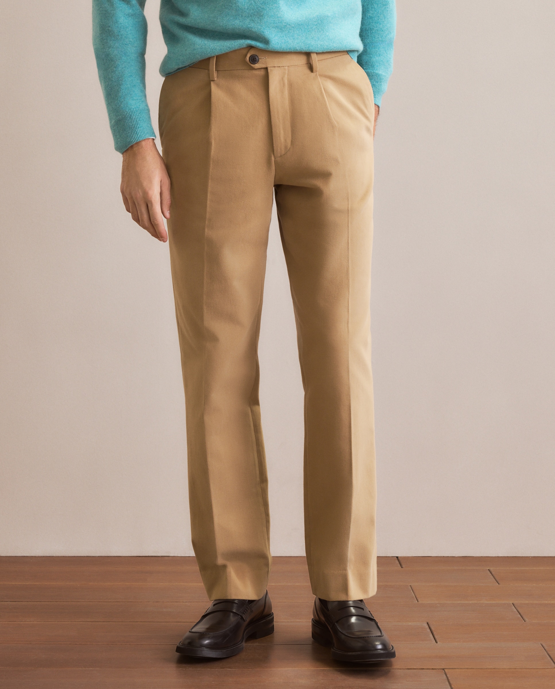 Pantalón de hombre sport Fit Classic - Emidio Tucci - Beige Beige-2
