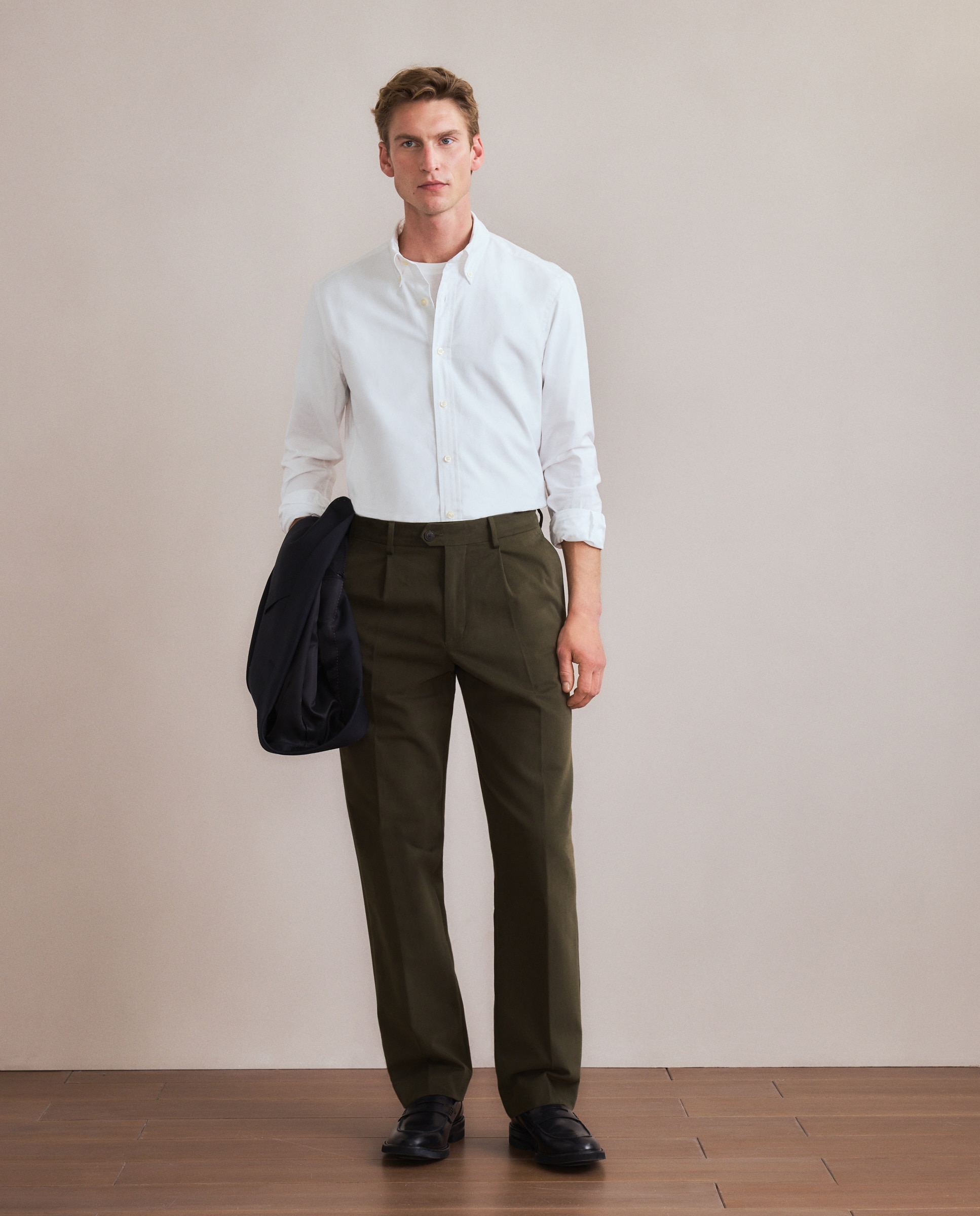 Pantalón de hombre sport Fit Classic - Emidio Tucci - Kaki Kaki-1
