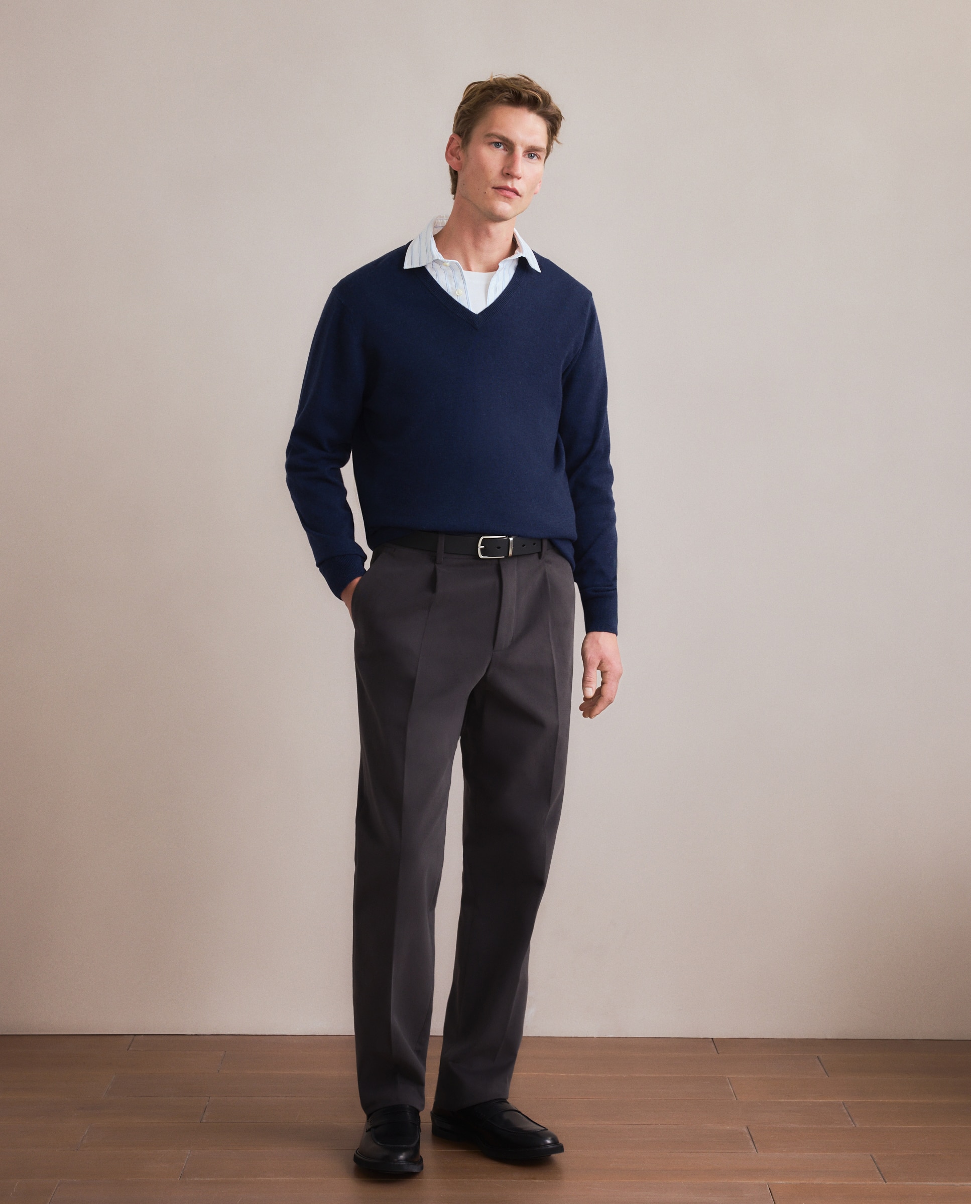 Pantalón de hombre sport Fit Classic - Emidio Tucci - Gris Gris-1