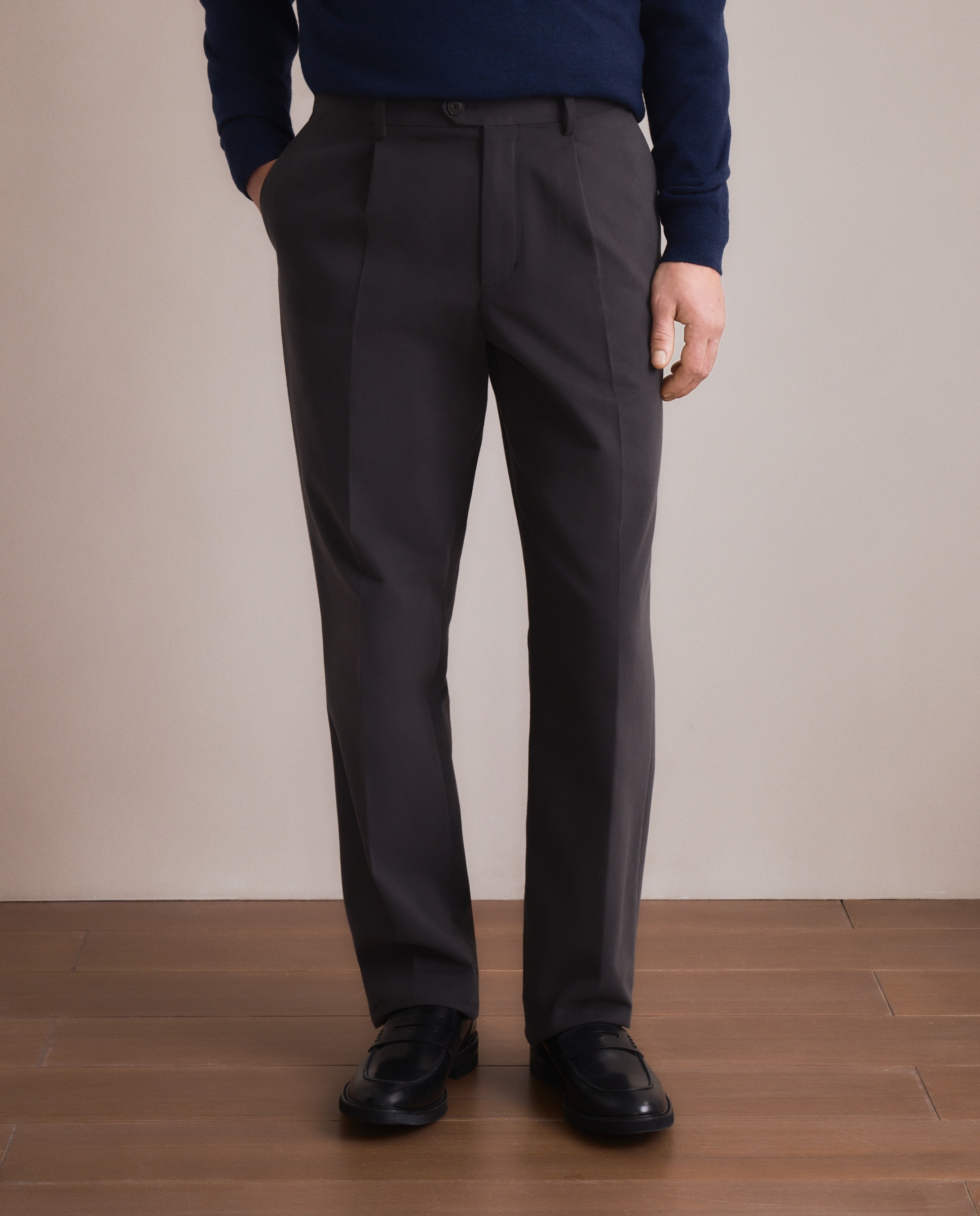 Pantalón de hombre sport Fit Classic - Emidio Tucci - Gris Gris-2