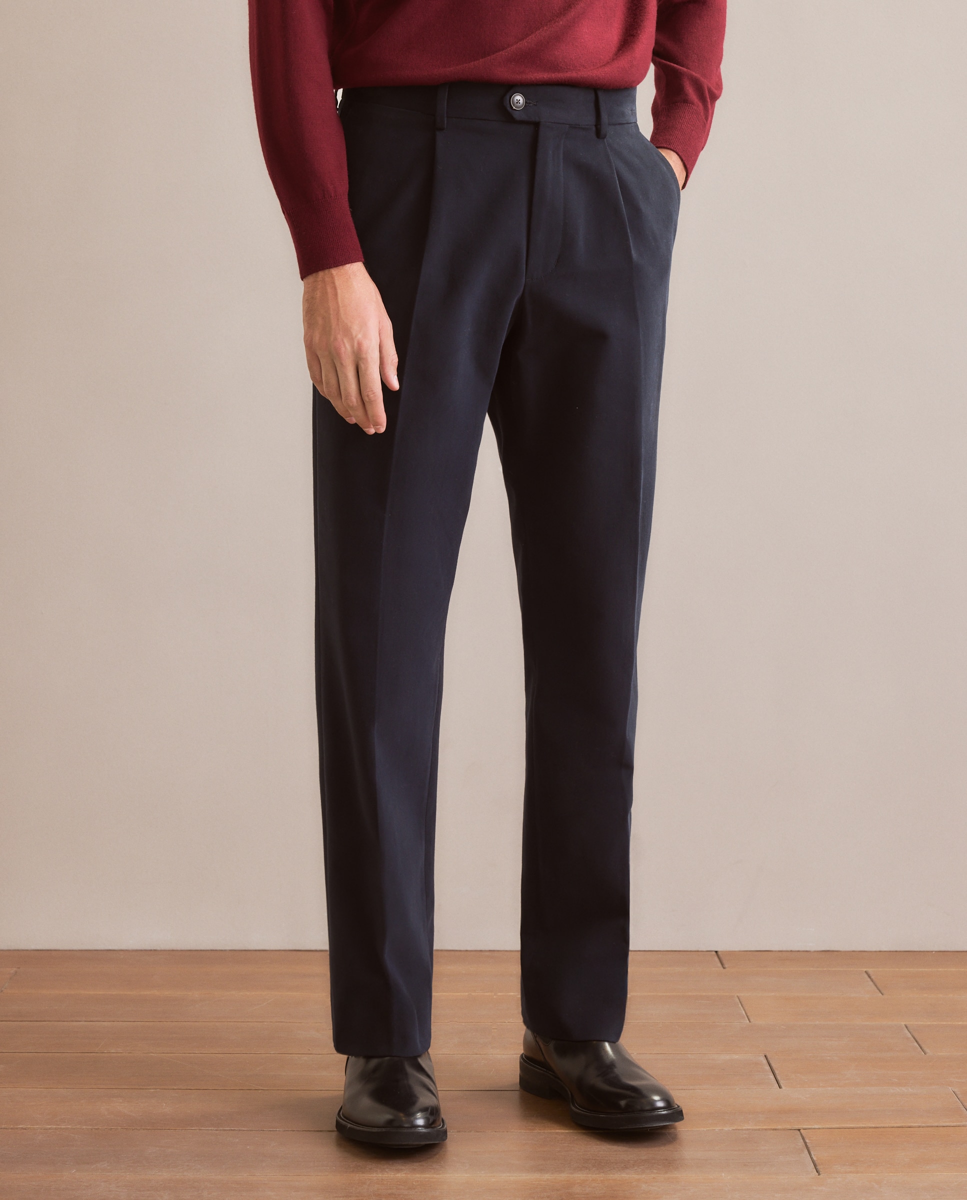 Pantalón de hombre sport Fit Classic - Emidio Tucci - Azul marino Azul marino-2