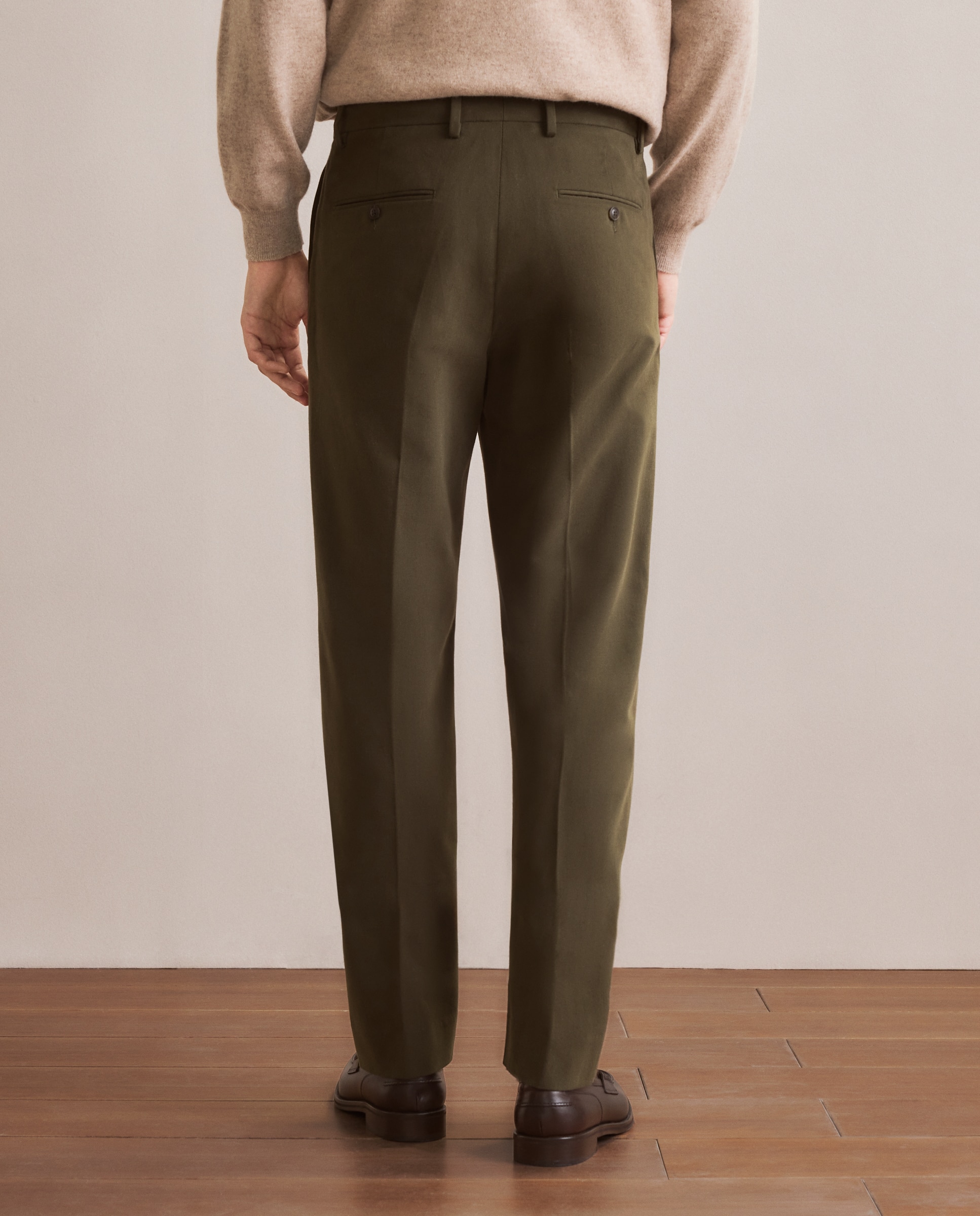 Pantalón chino regular fit algodón 100% hombre - Emidio Tucci - Kaki Kaki-3