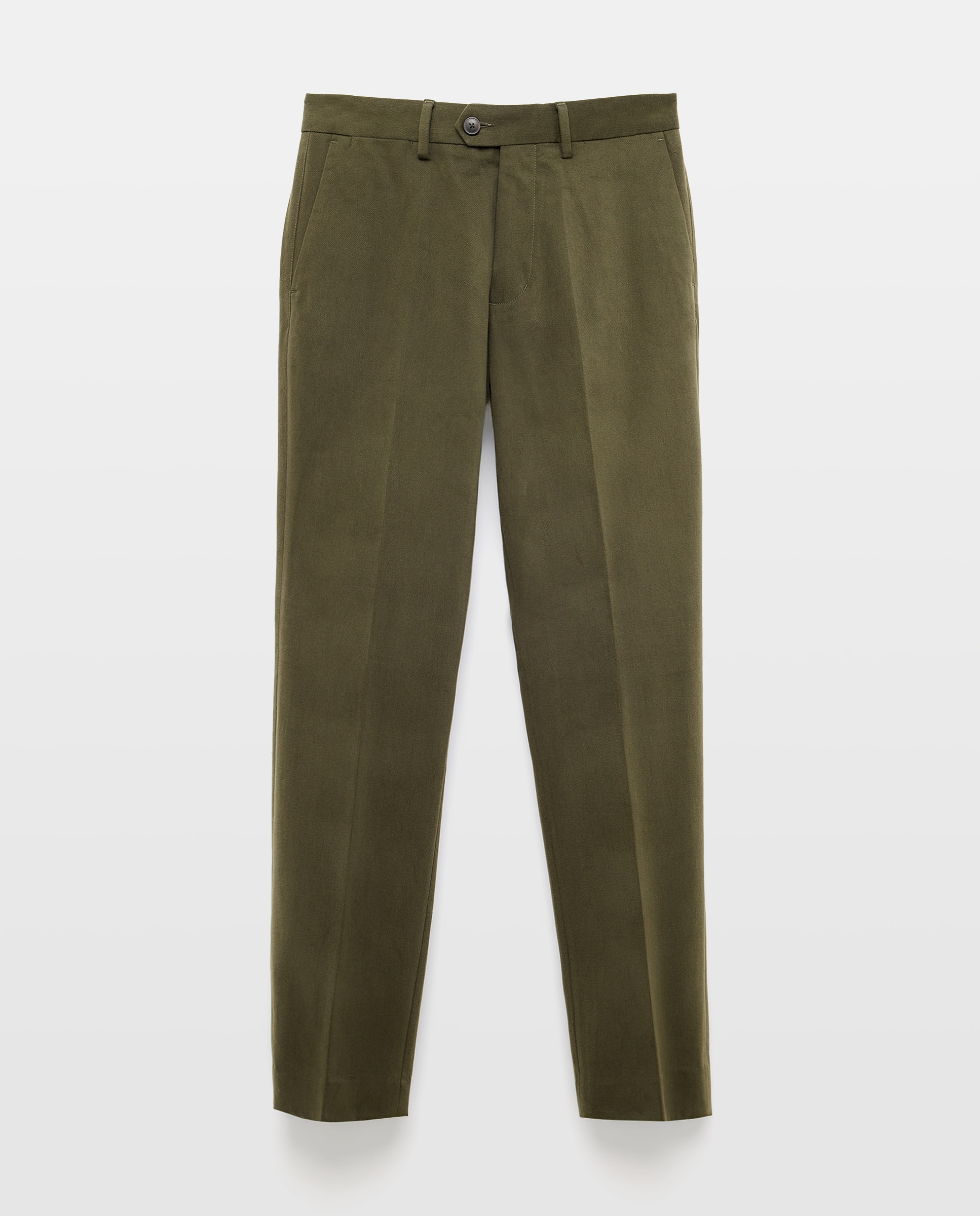 Pantalón chino regular fit algodón 100% hombre - Emidio Tucci - Kaki Kaki-4