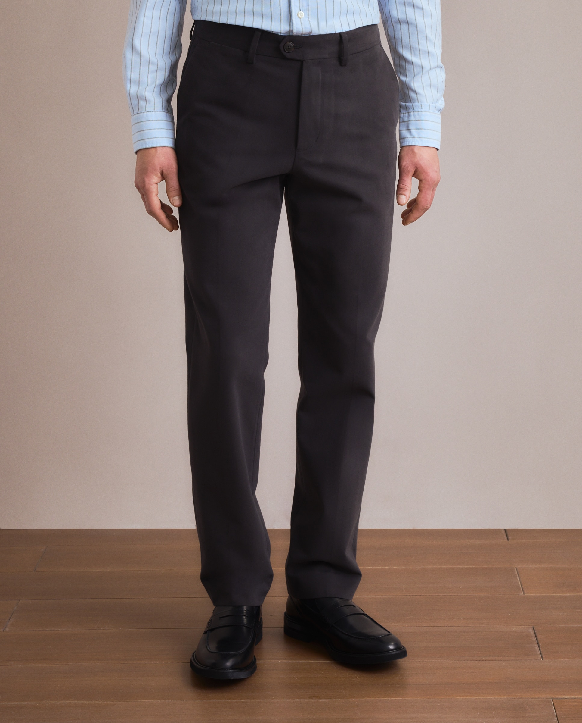 Pantalón chino regular fit algodón 100% hombre - Emidio Tucci - Gris Gris-2