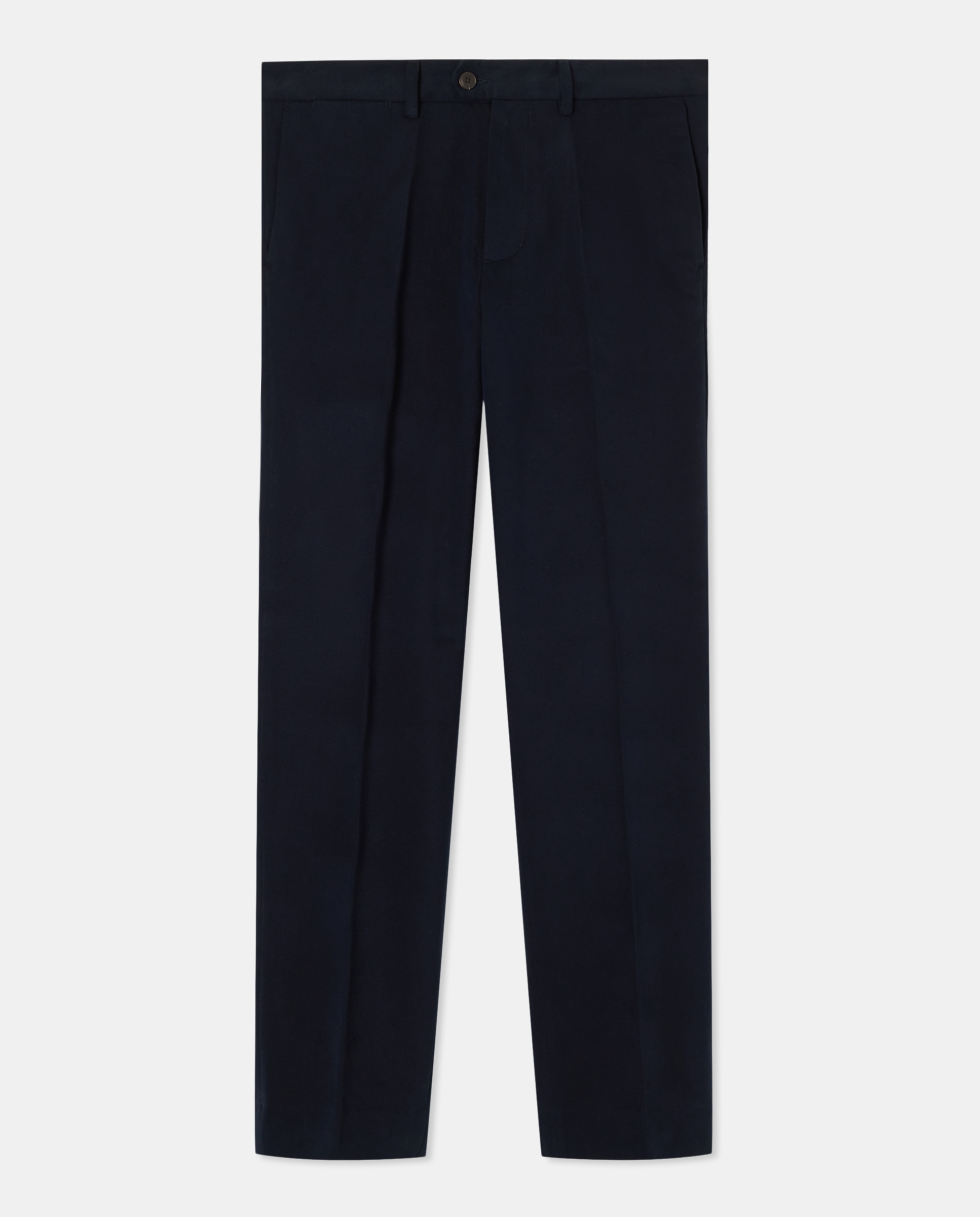 Pantalón chino regular fit algodón 100% hombre - Emidio Tucci - Azul marino Azul marino-4