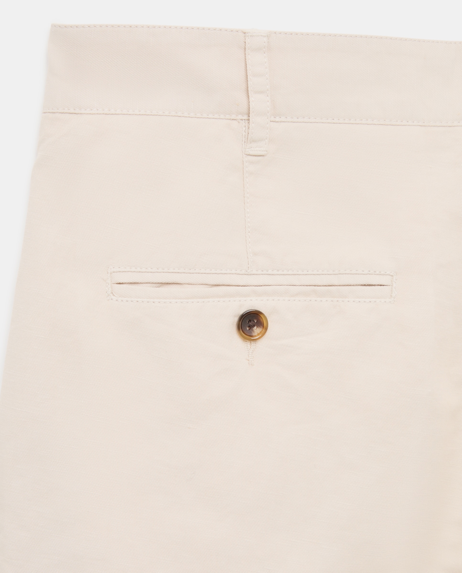 Pantalón chino slim fit lino/algodon hombre - Emidio Tucci - Beige Beige-5