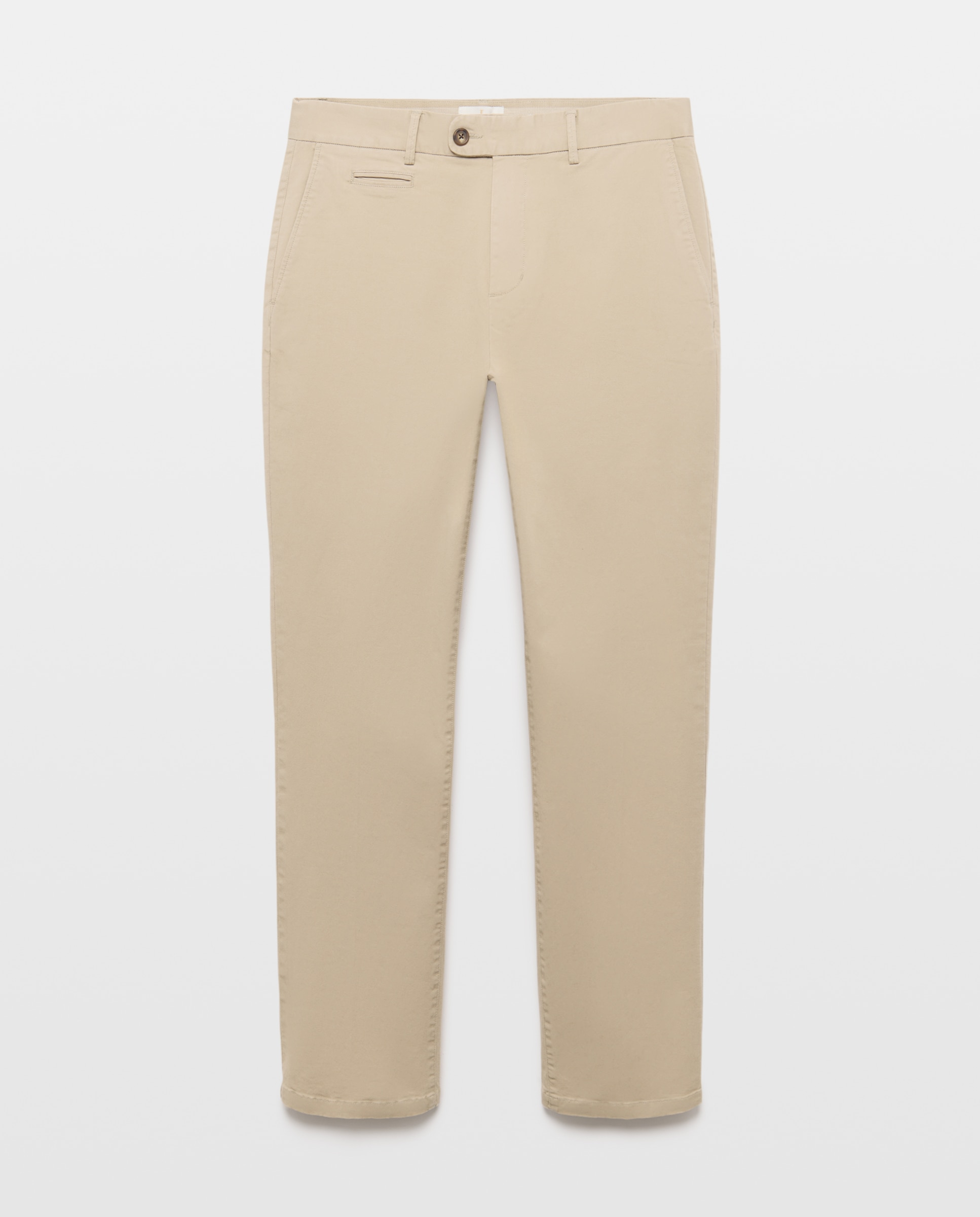 Pantalón chino regular fit tintado en prenda hombre - Emidio Tucci - Verde claro Verde claro-4